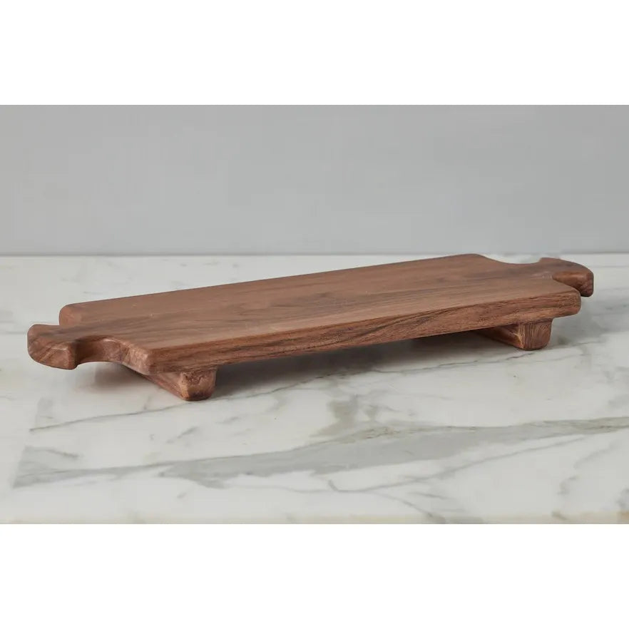 etúHOME Normandy Wood Riser Footed Tray, Large ~ IN-STORE PURCHASE ONLY