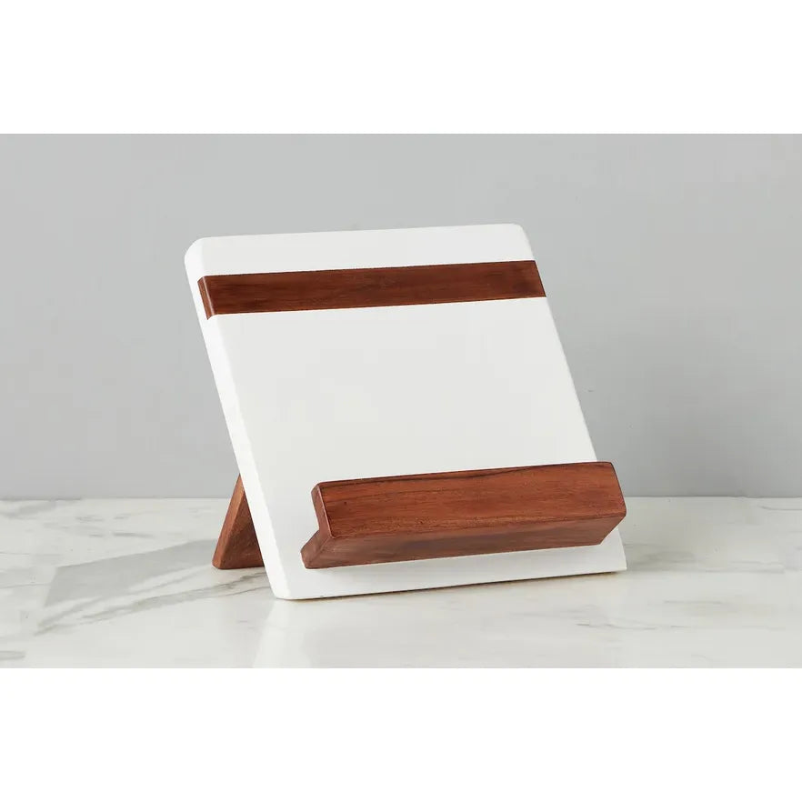 etúHOME Modern iPad / Cookbook Holder, White ~ IN-STORE PURCHASE ONLY
