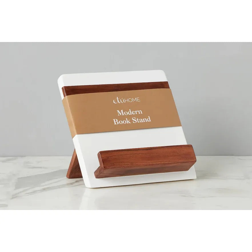 etúHOME Modern iPad / Cookbook Holder, White ~ IN-STORE PURCHASE ONLY - Image 2