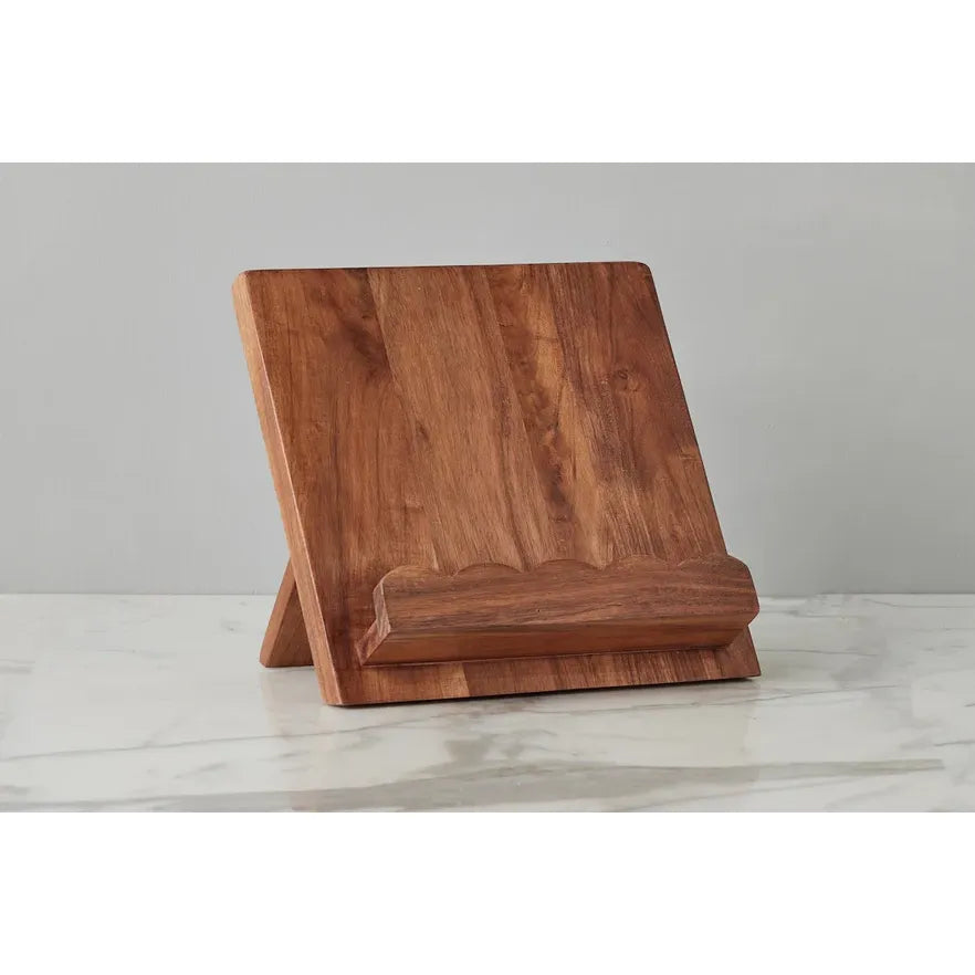 etúHOME Scalloped Wood Book Stand, Natural ~ IN-STORE PURCHASE ONLY - Image 2
