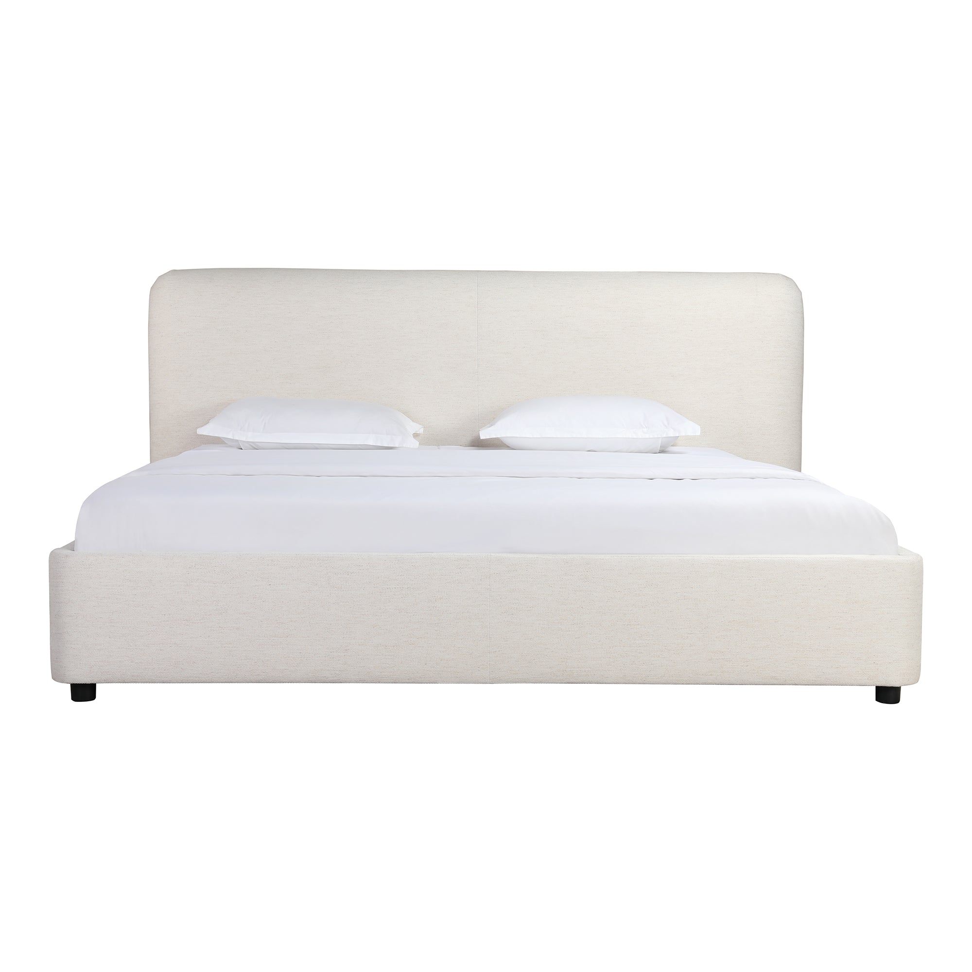 Moe's Home Collection Samara Cottage Linen King Bed - Image 1