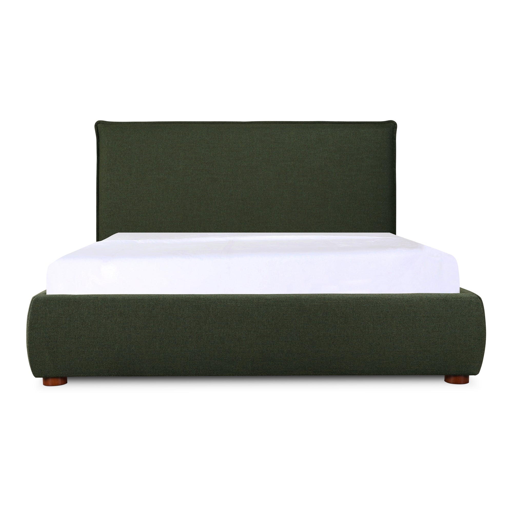 Moe's Home Collection Luzon Green Upholstered Queen Size Bed - Image 3