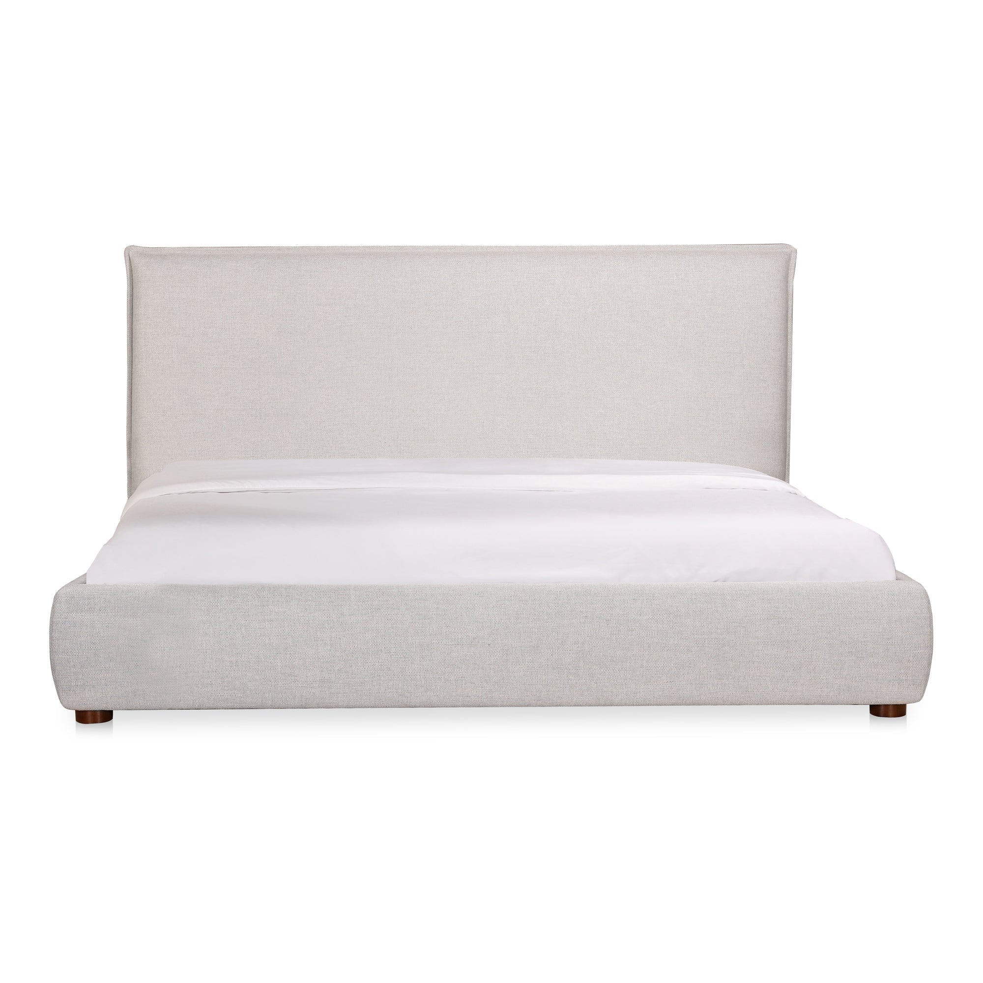 Moe's Home Collections Luzon Grey Upholstered Queen Size Bed - Image 2