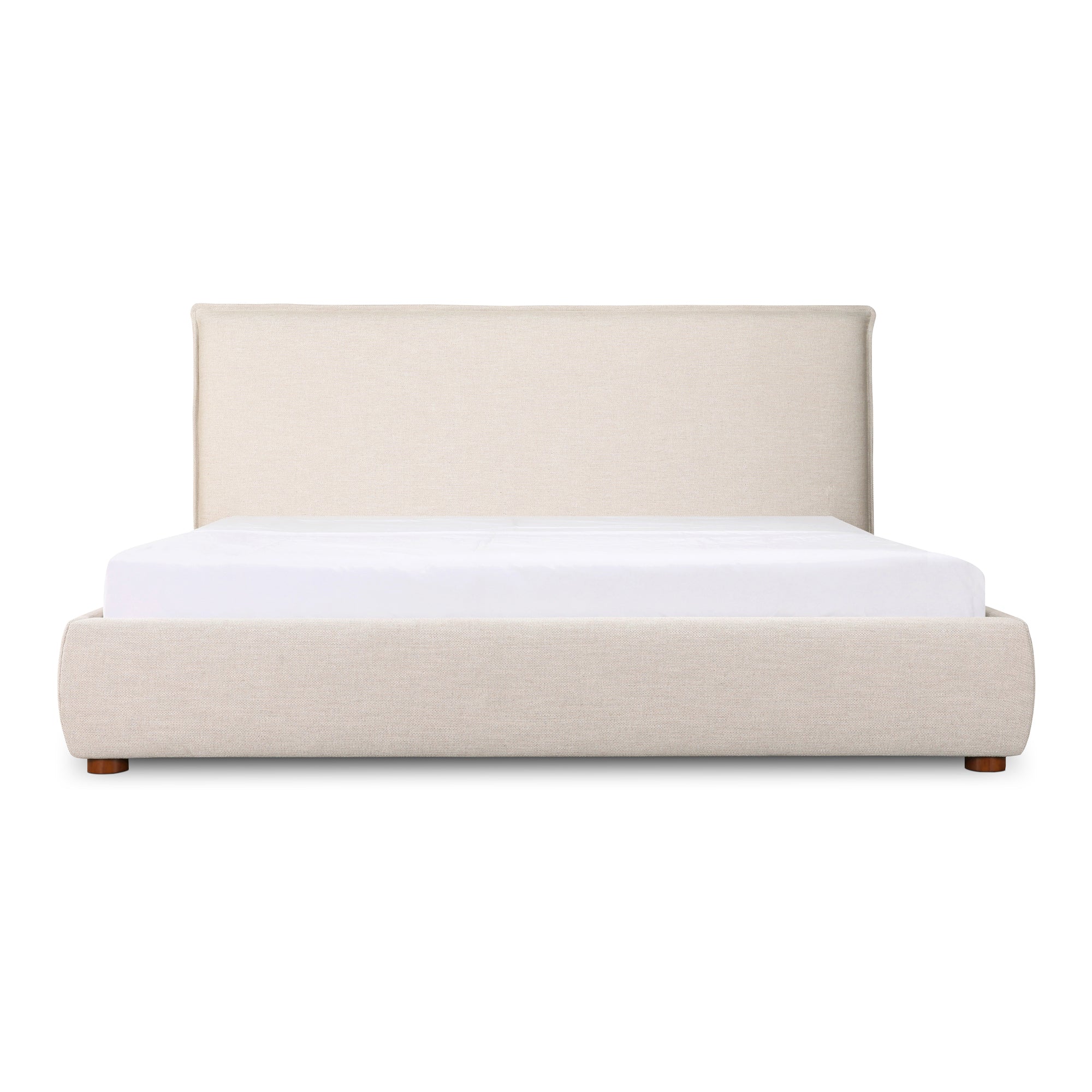 Moe's Home Collection Luzon Wheat Upholstered King Size Bed - Image 1