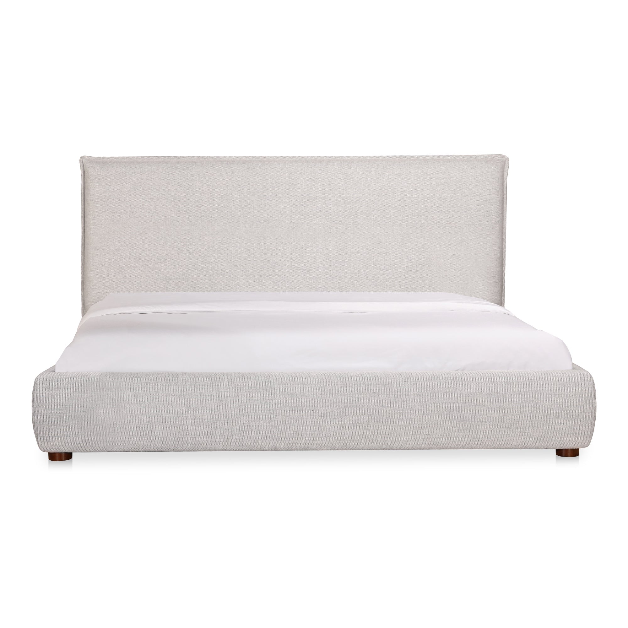 Moe's Home Collection Luzon Light Grey Upholstered King Size Bed - Image 2