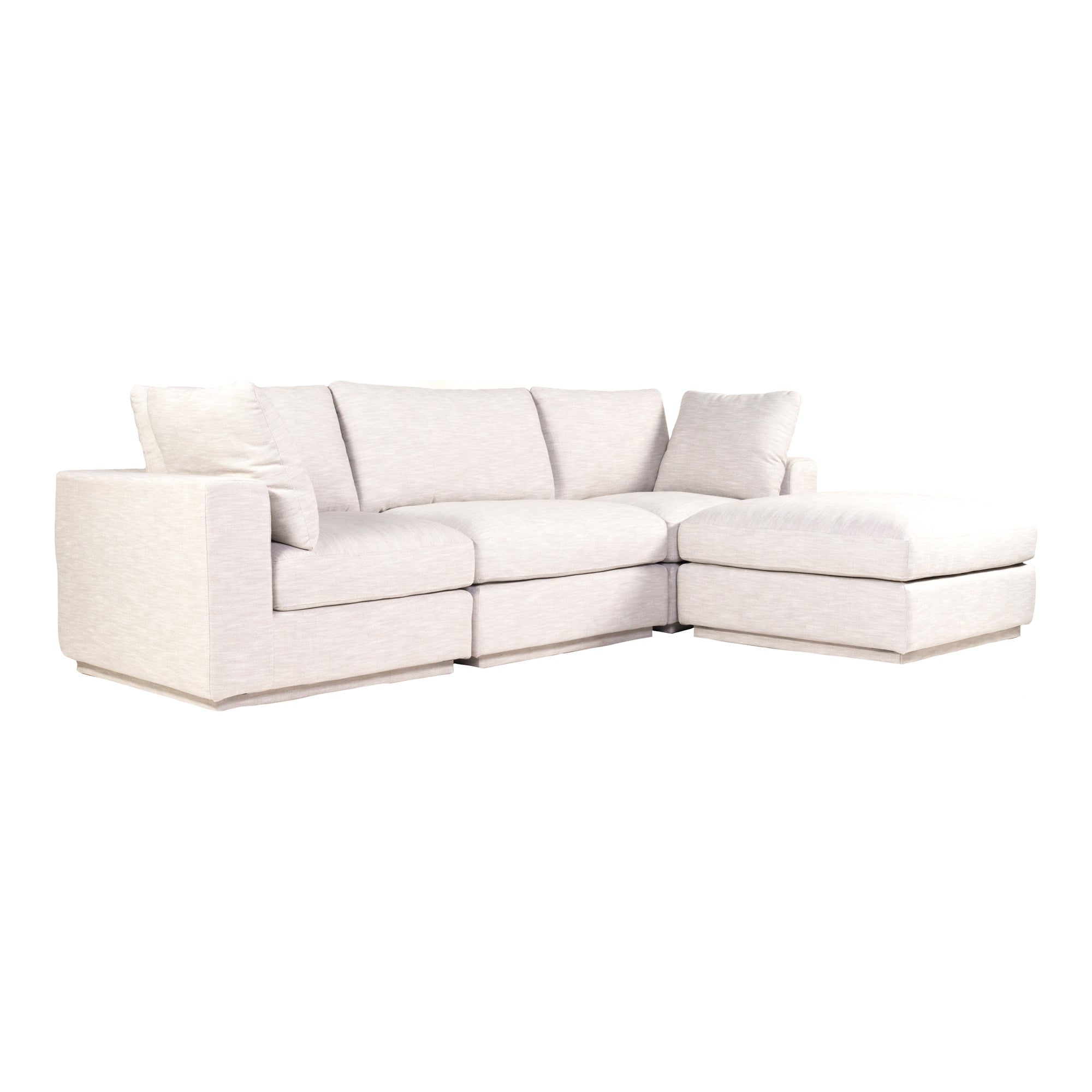 Moe's Home Collection Justin Grey Lounge Modular Sectional - Image 2