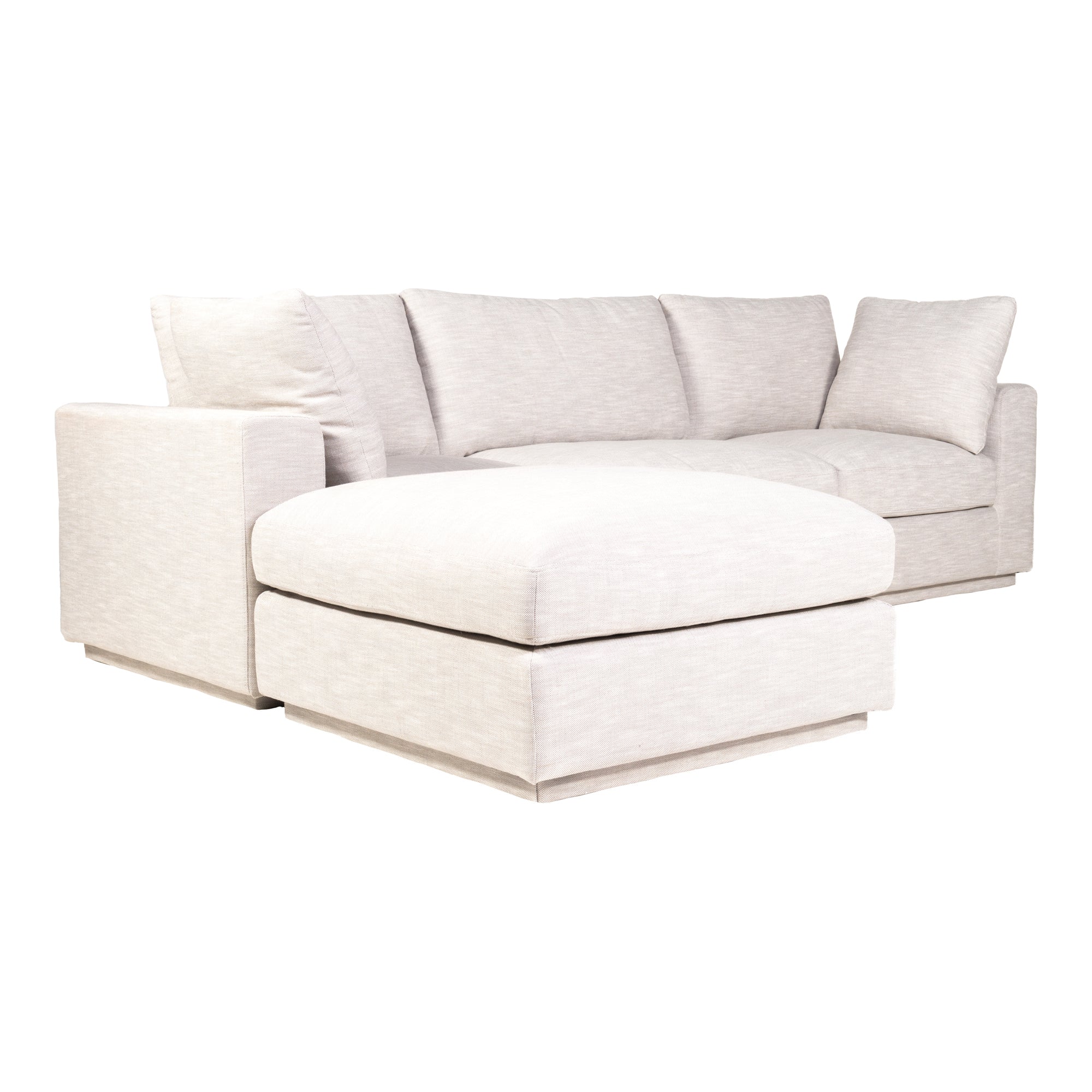 Moe's Home Collection Justin Grey Lounge Modular Sectional - Image 3