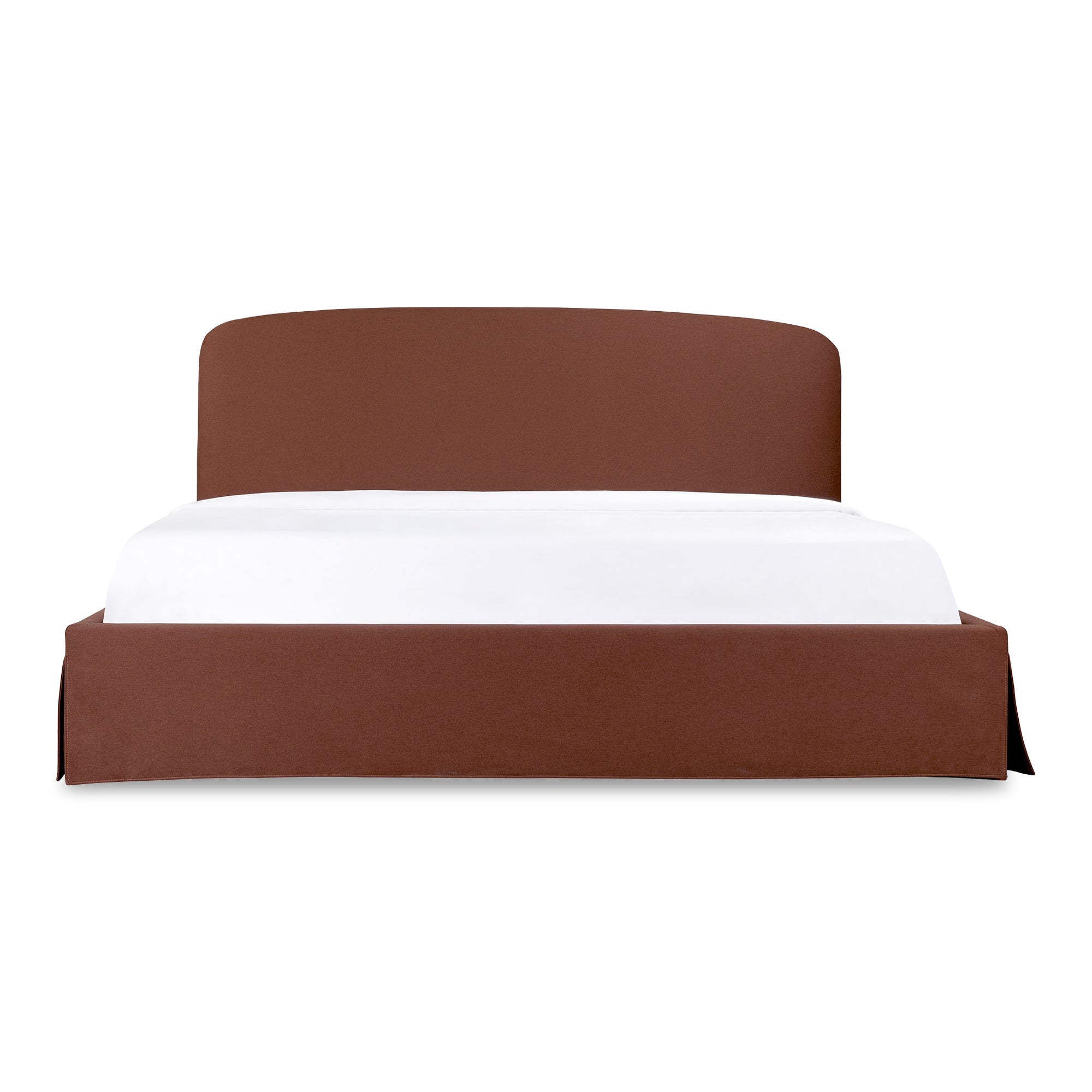 Moe's Home Collection Joan Brown Upholstered Queen Bed With Storage - Image 2