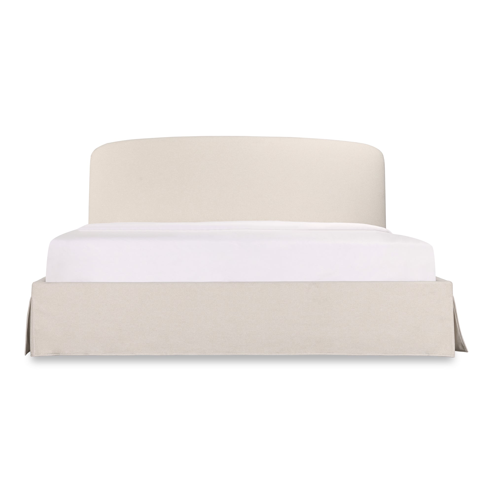 Moe's Home Collection Cream Joan King Bed With Storage - Image 2