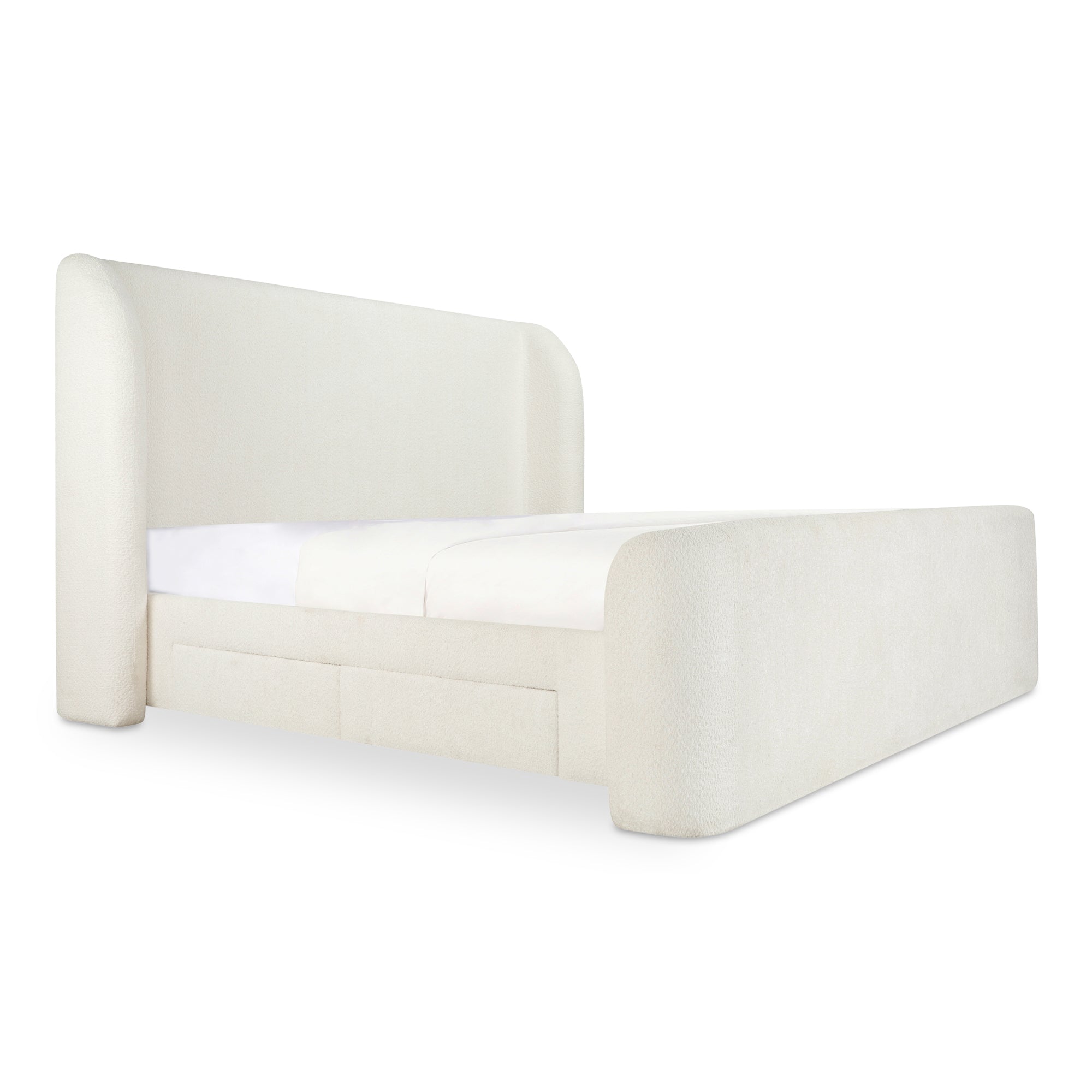 Moe's Home Collection Sophia White Queen Bed - Image 2