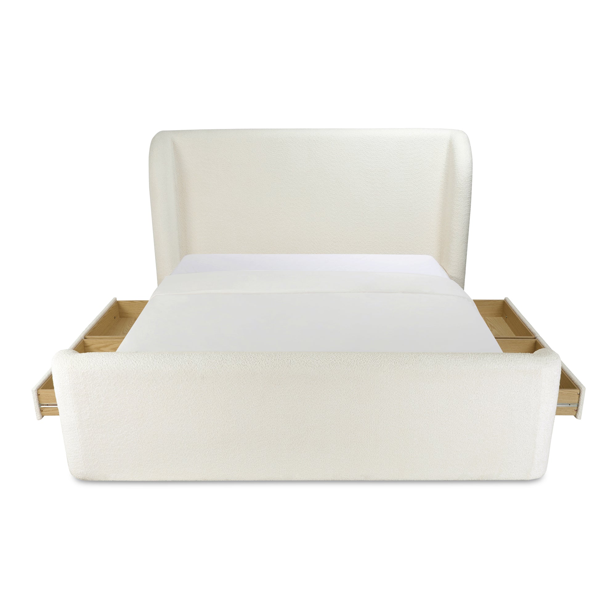 Moe's Home Collection Sophia White Queen Bed - Image 3