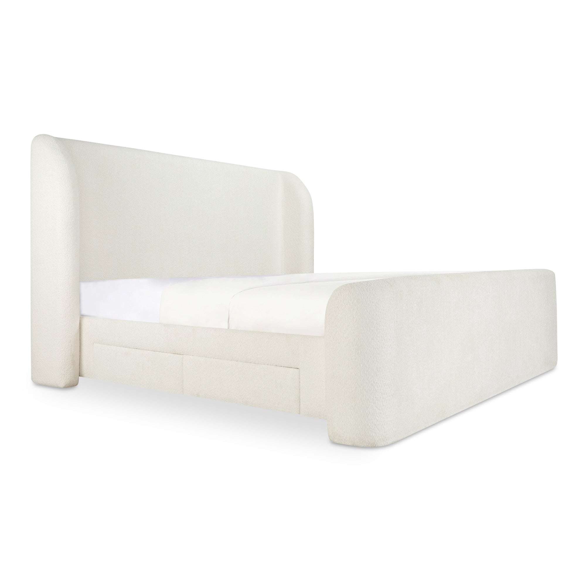 Moe's Home Collection Sophia Cream King Bed - Image 1