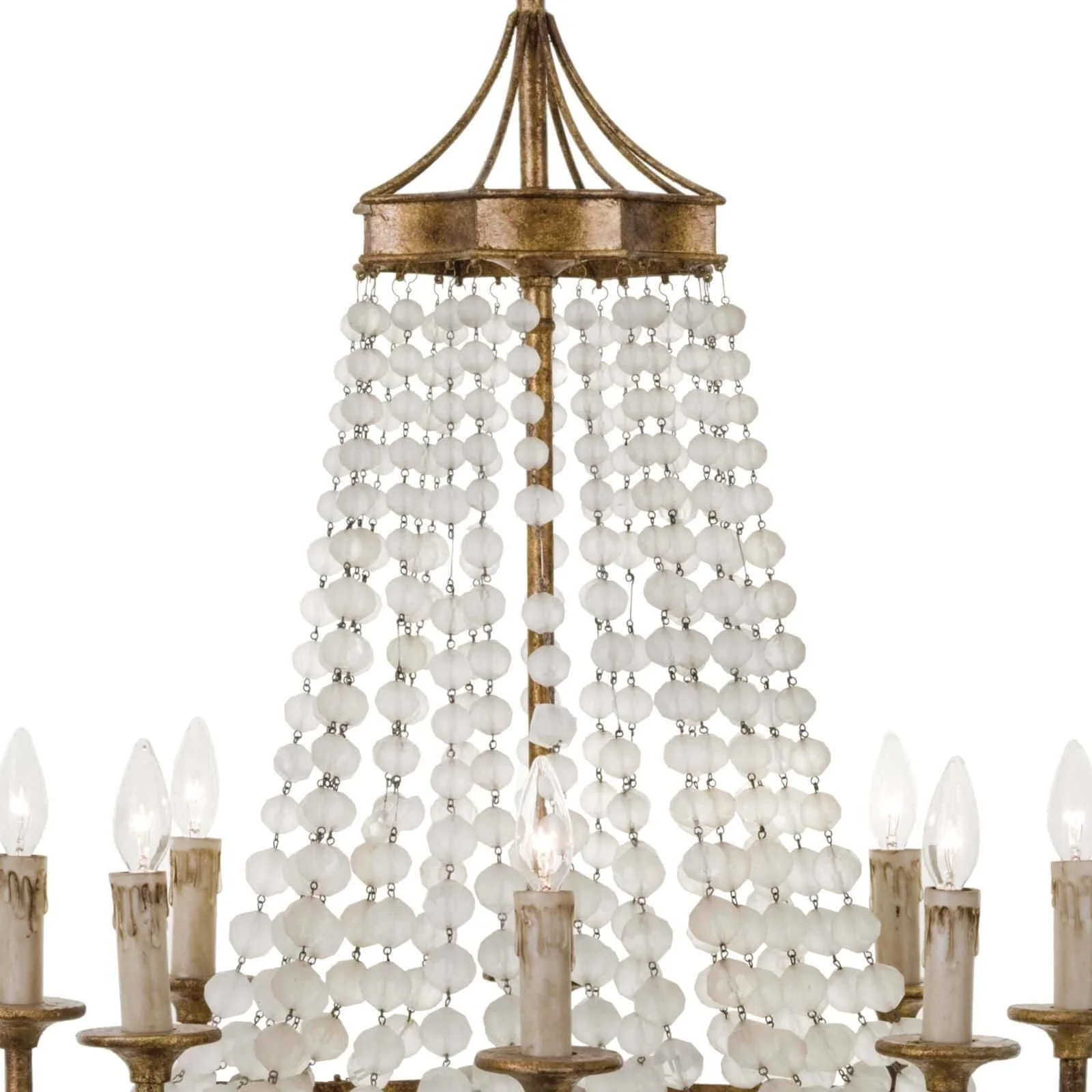 Regina Andrew Frosted Crystal Bead 28 Inch 8 Light Chandelier Cp433245 - Image 3