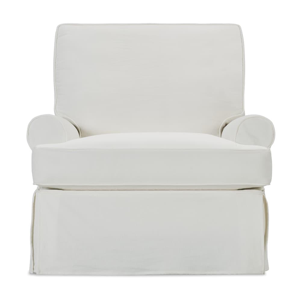 Rowe Furniture Sophie Slipcovered Swivel Glider Chair ~ Available in a Large Size and To Custom Order In All Fabrics - Image 1