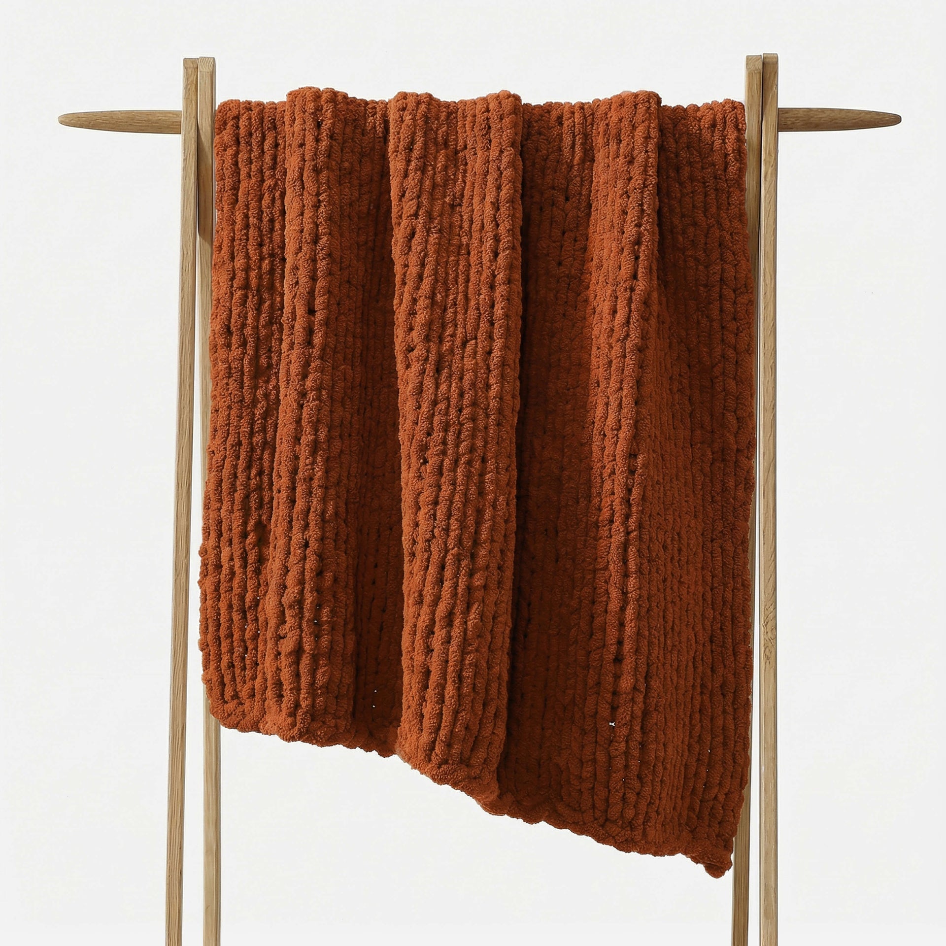 Sunday Citizen Snug Chunky Knit Throw in Cinnamon Stick ~ 75 x 52 - Image 1