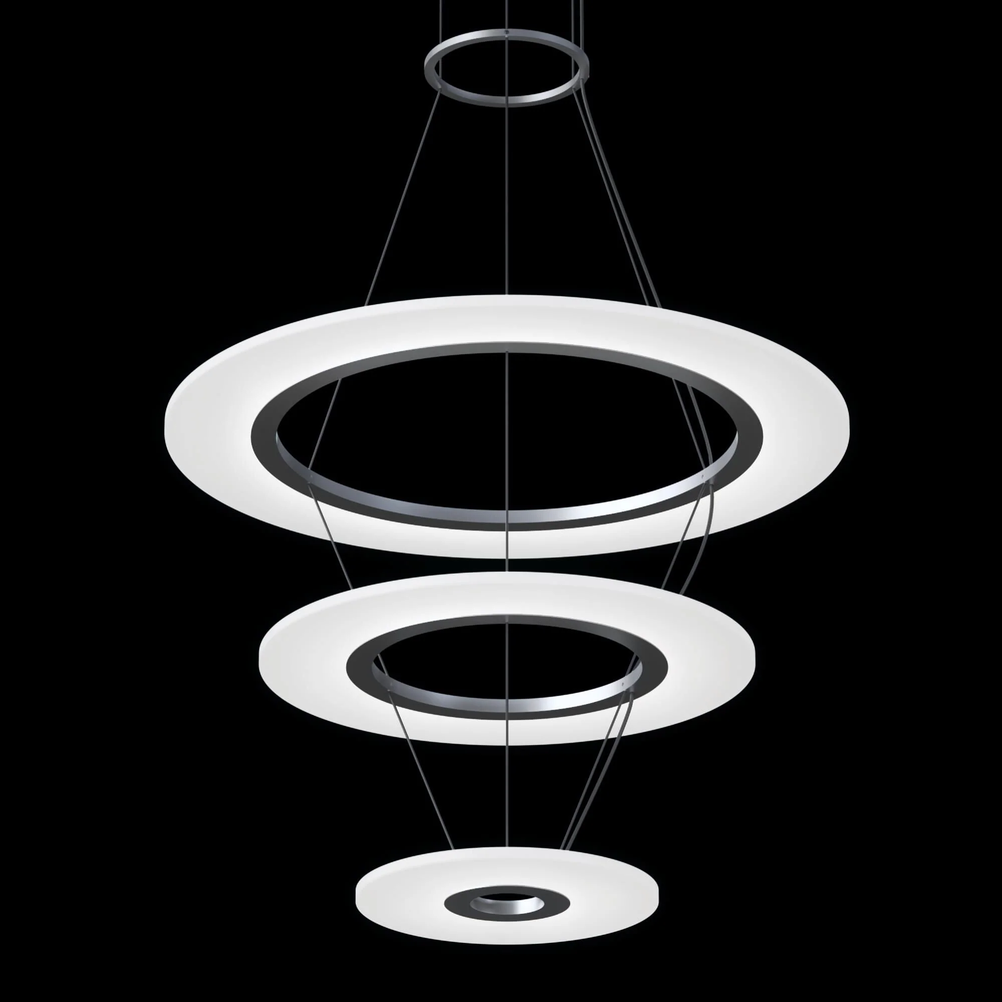 Sonneman Arctic Rings 30 Inch Led Chandelier Cp756029 - Image 2