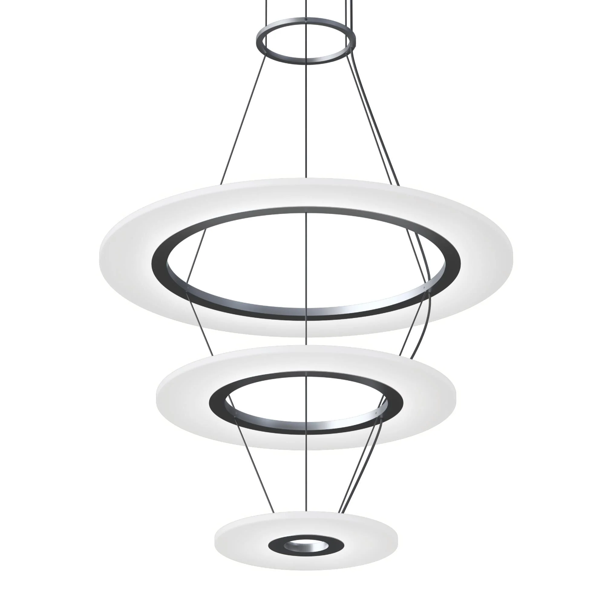 Sonneman Arctic Rings 30 Inch Led Chandelier Cp756029 - Image 1