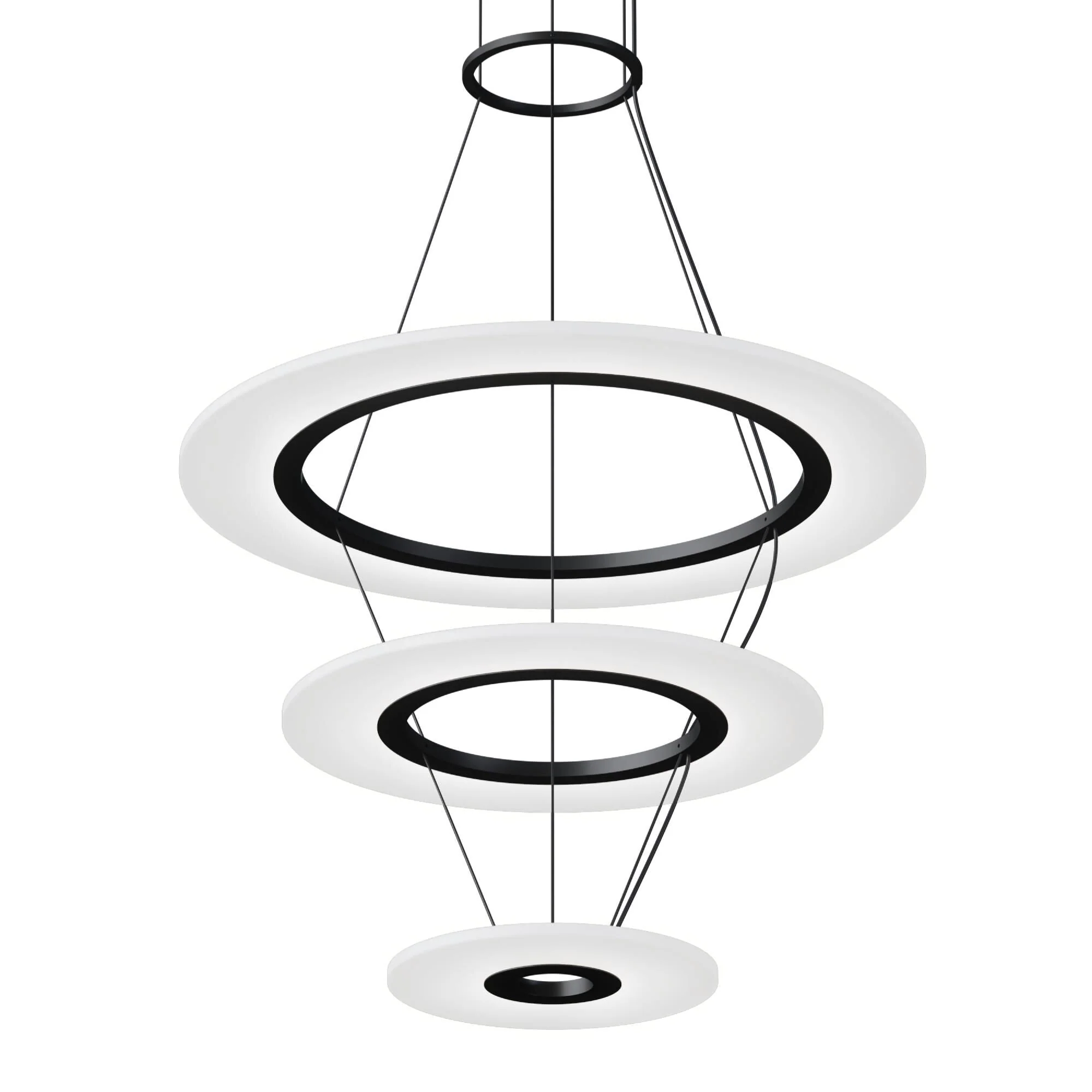 Sonneman Arctic Rings 30 Inch Led Chandelier Cp756029 - Image 3