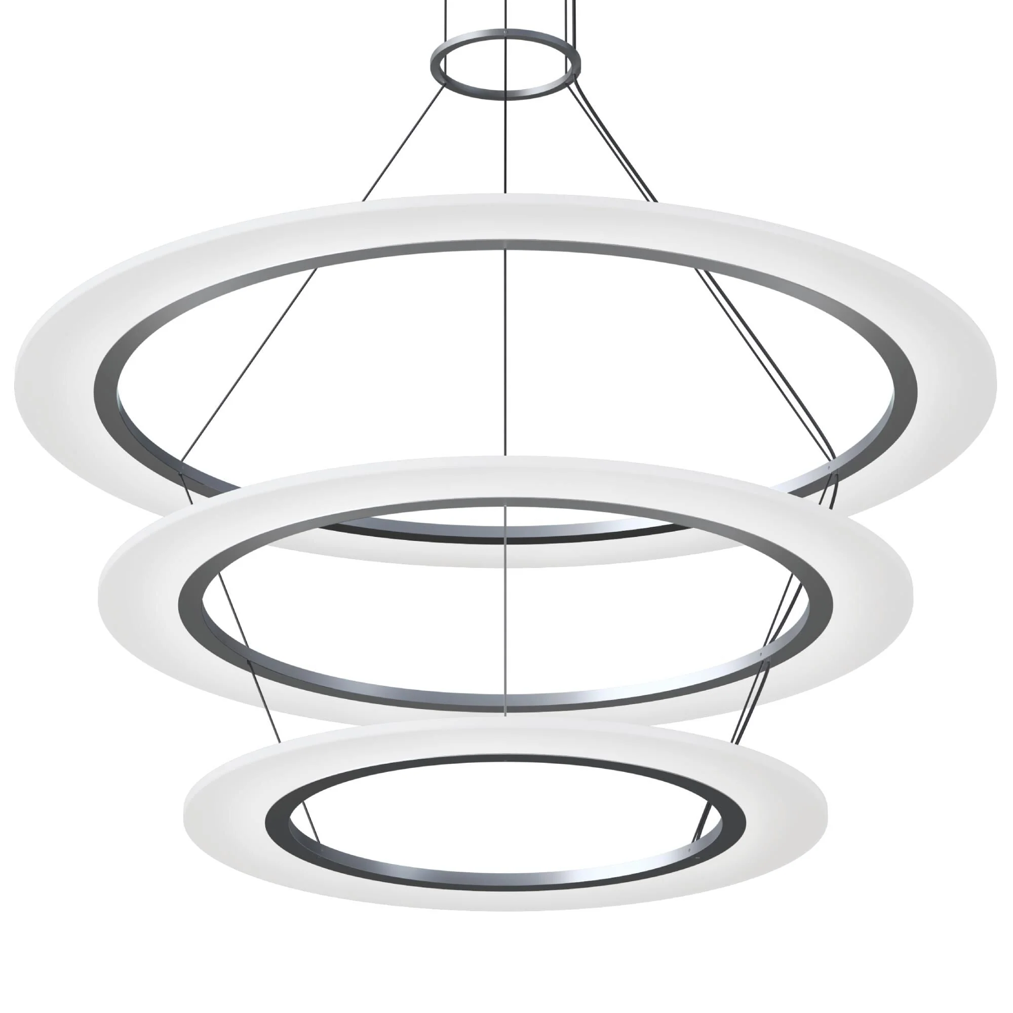 Sonneman Arctic Rings 37 Inch Led Chandelier Cp756030 - Image 1