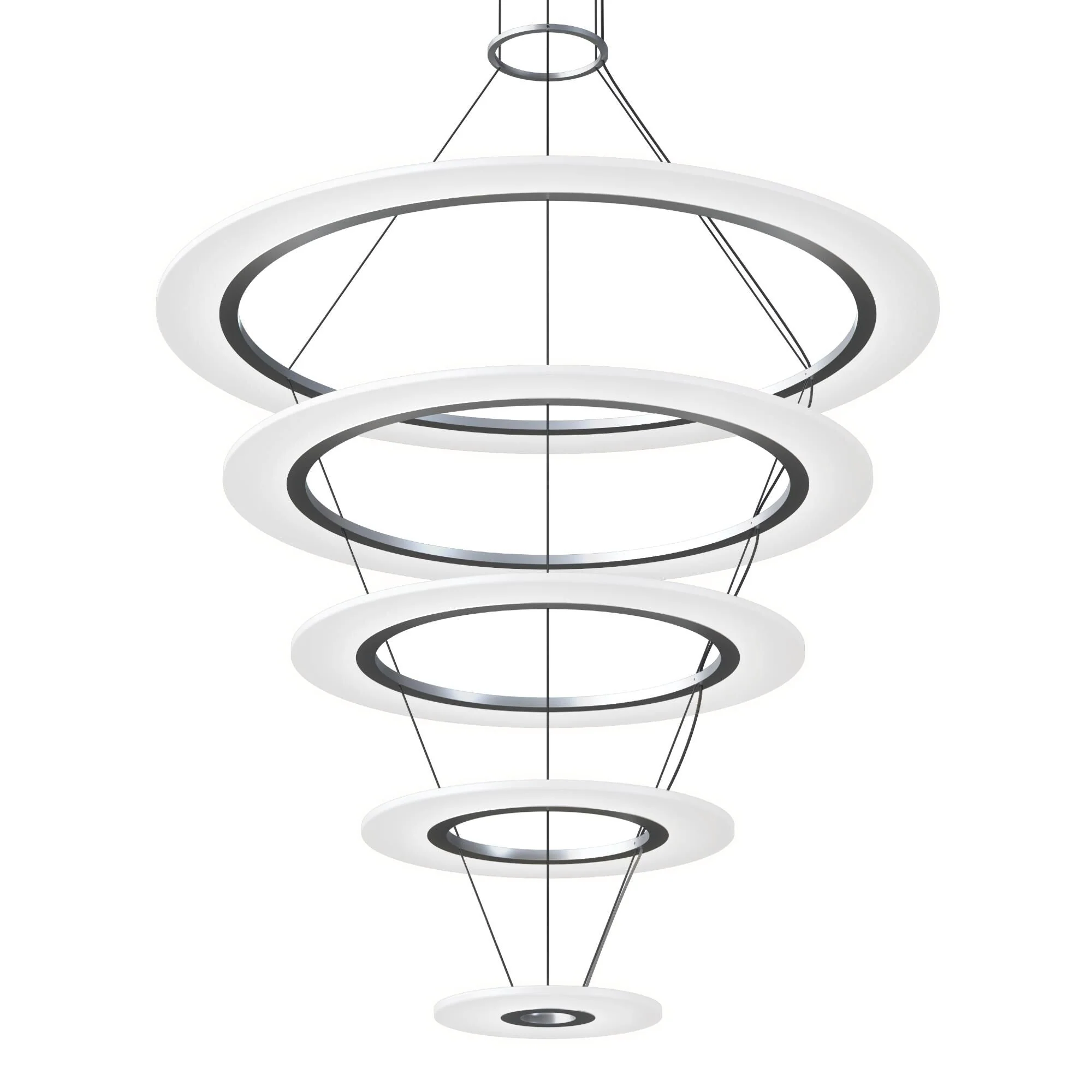 Sonneman Arctic Rings 37 Inch Led Chandelier Cp756032 - Image 1