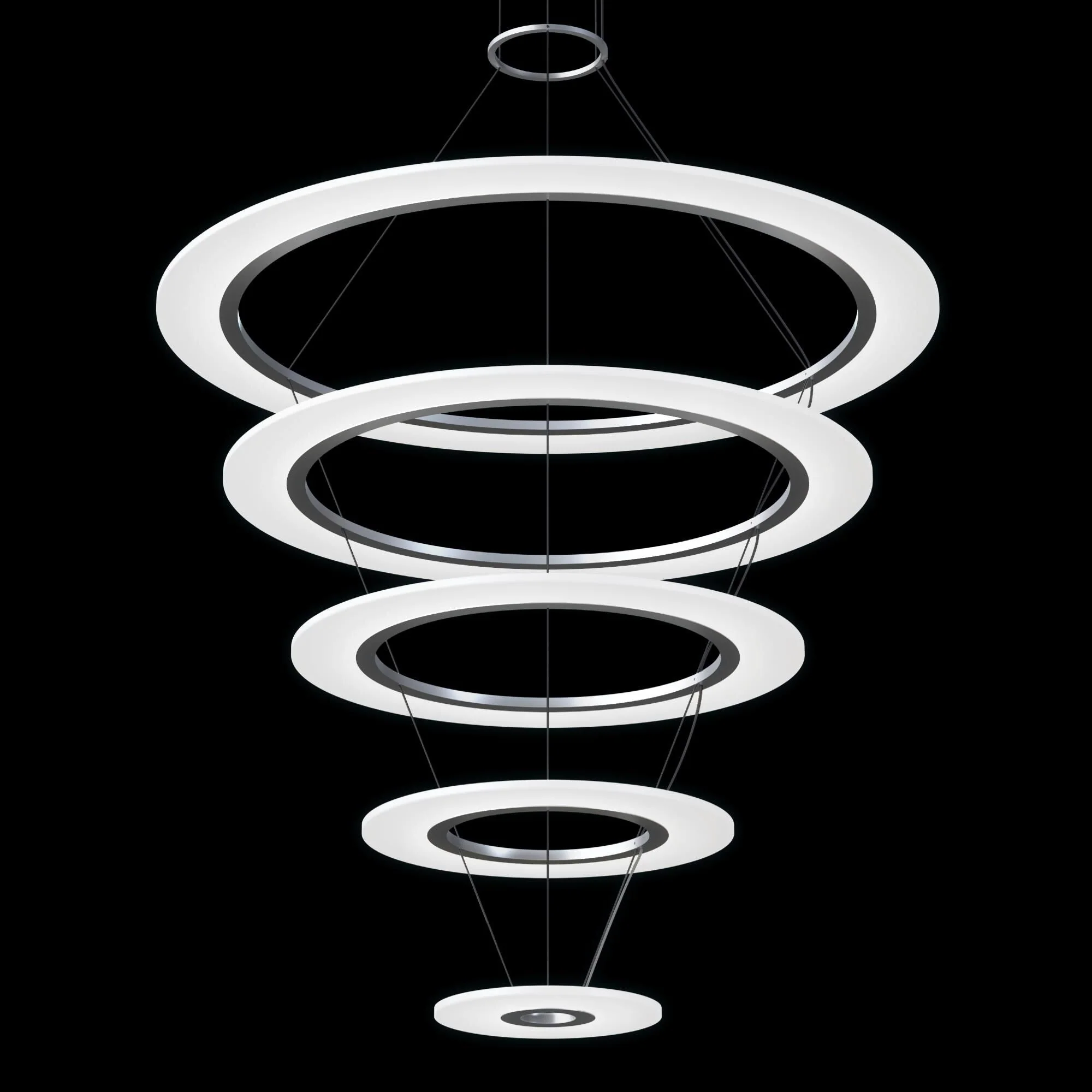 Sonneman Arctic Rings 37 Inch Led Chandelier Cp756032 - Image 2