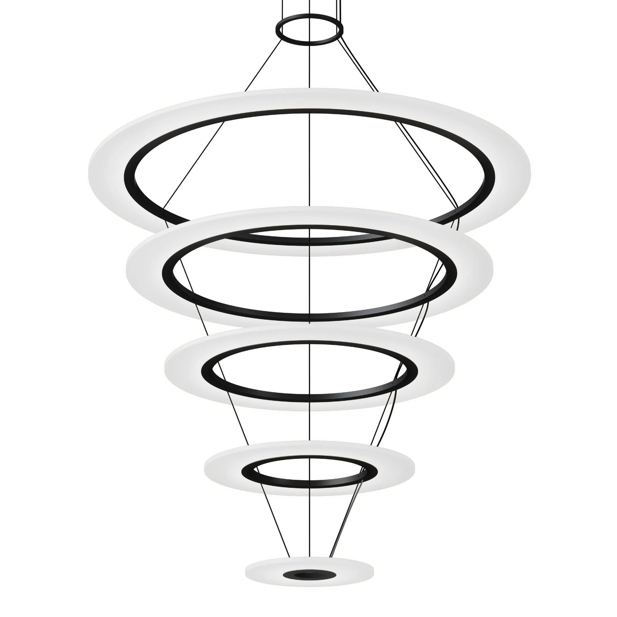 Sonneman Arctic Rings 37 Inch Led Chandelier Cp756032 - Image 3