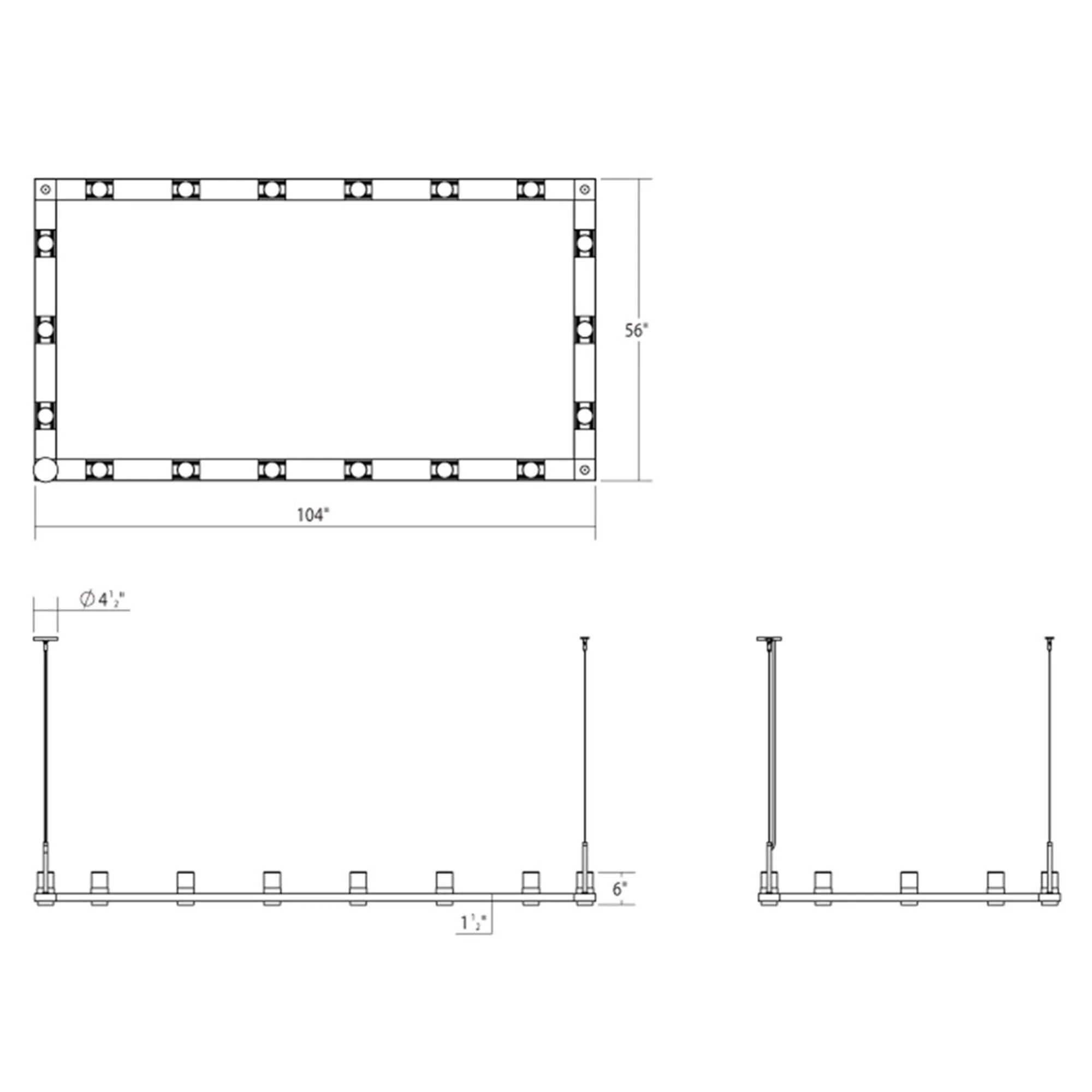 Sonneman Robert Sonneman Intervals 104 Inch Led Large Pendant Cp198147 - Image 2