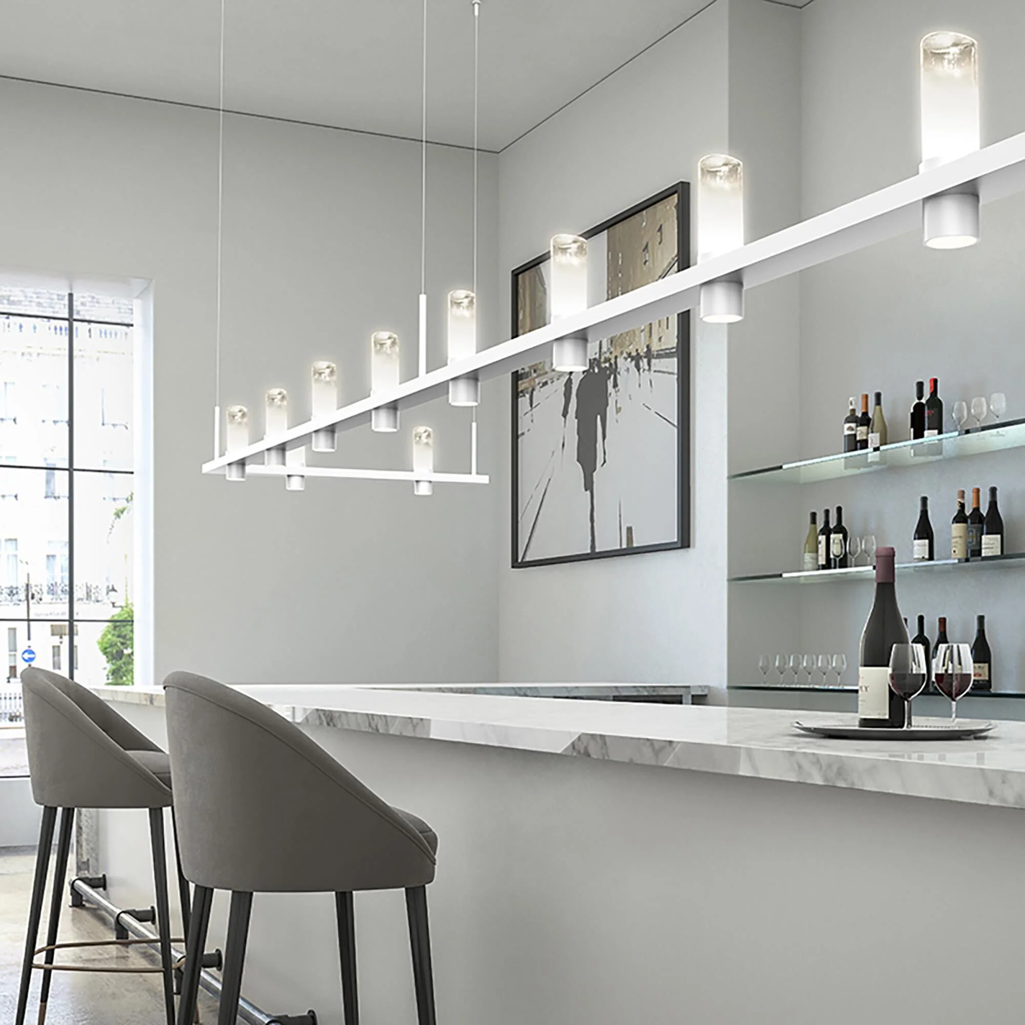 Sonneman Robert Sonneman Intervals 204 Inch Led Large Pendant Cp198160 - Image 3
