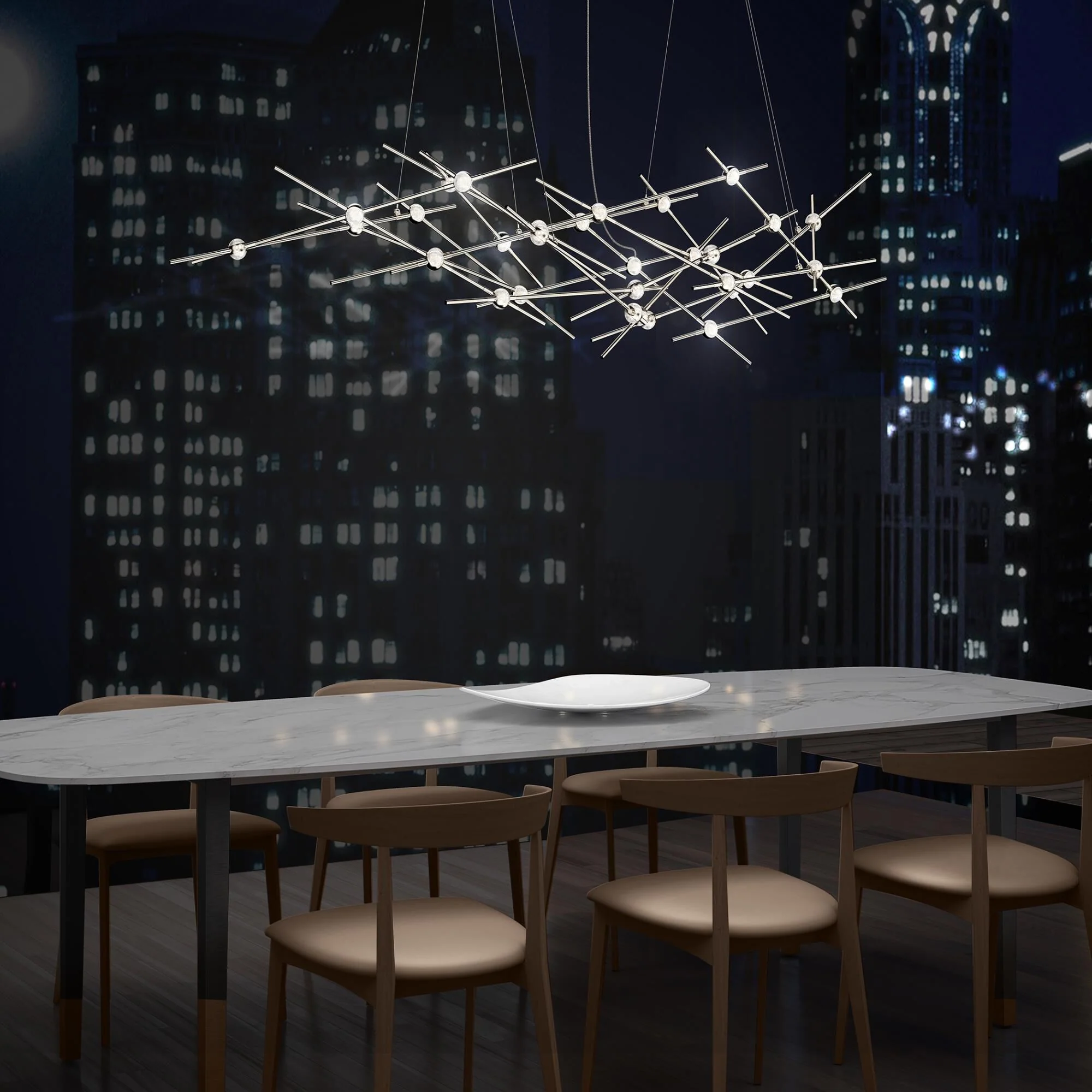 Sonneman Robert Sonneman Constellation Ursa Minor 55 Inch Led Large Pendant Cp33829 - Image 3