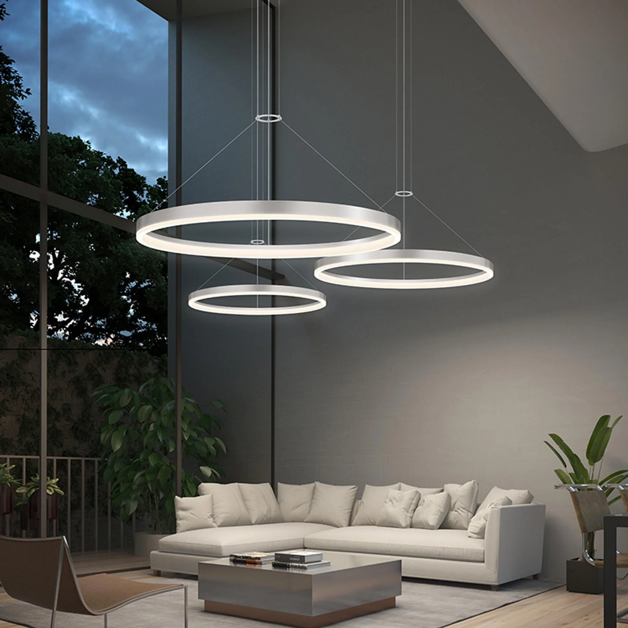 Sonneman Robert Sonneman Corona 24 Inch Led Large Pendant Cp36554 - Image 1