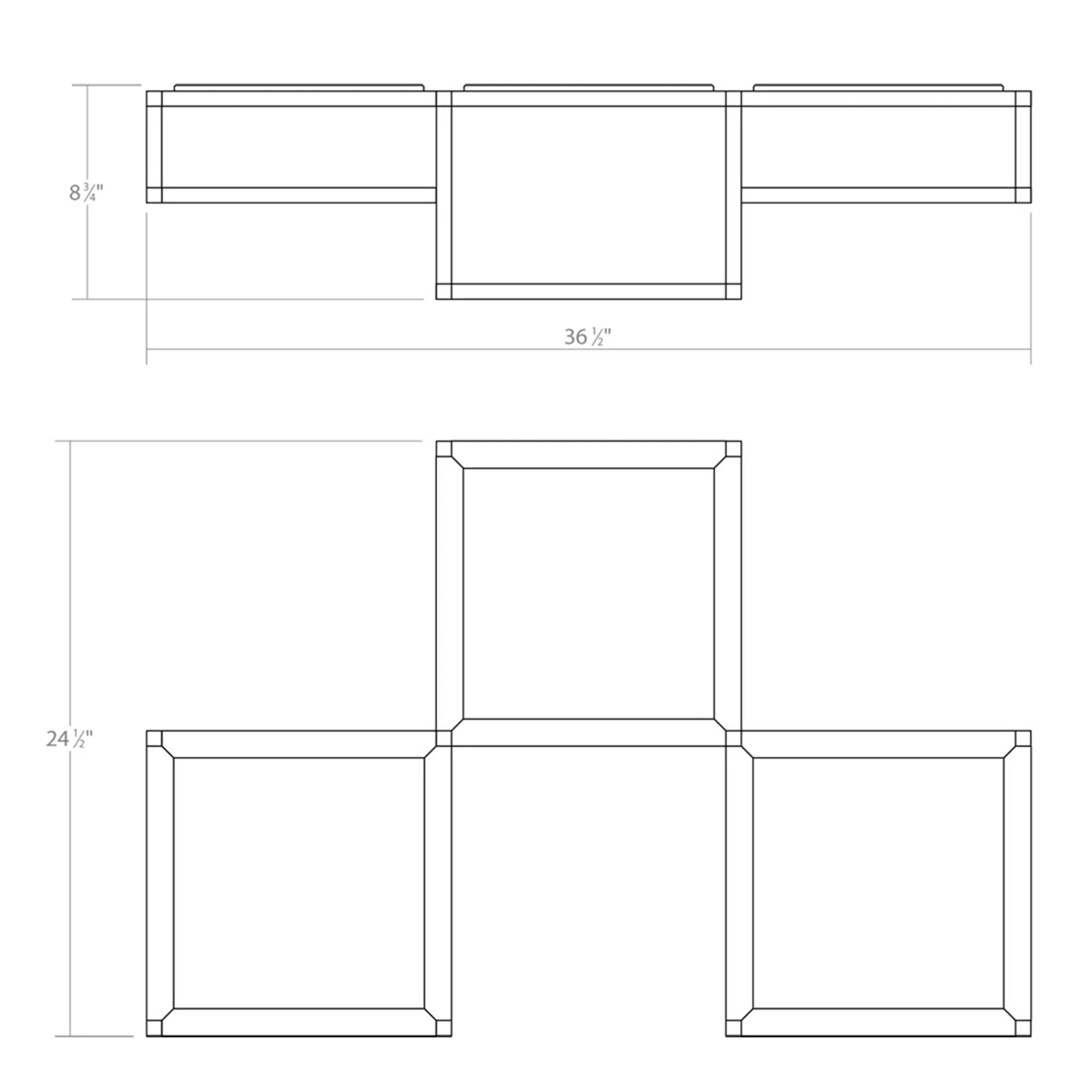 Sonneman Sonneman Cubix 36 Inch 3 Light Led Flush Mount Cp516204 - Image 2