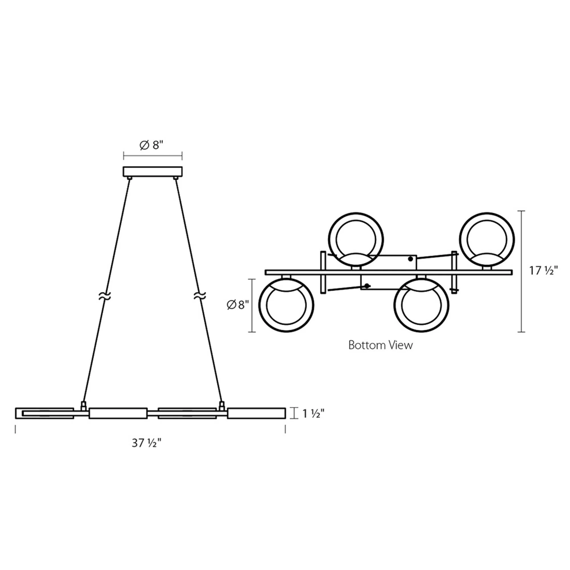 Sonneman Robert Sonneman Light Guide Ring 37 Inch Led Large Pendant Cp41440 - Image 2