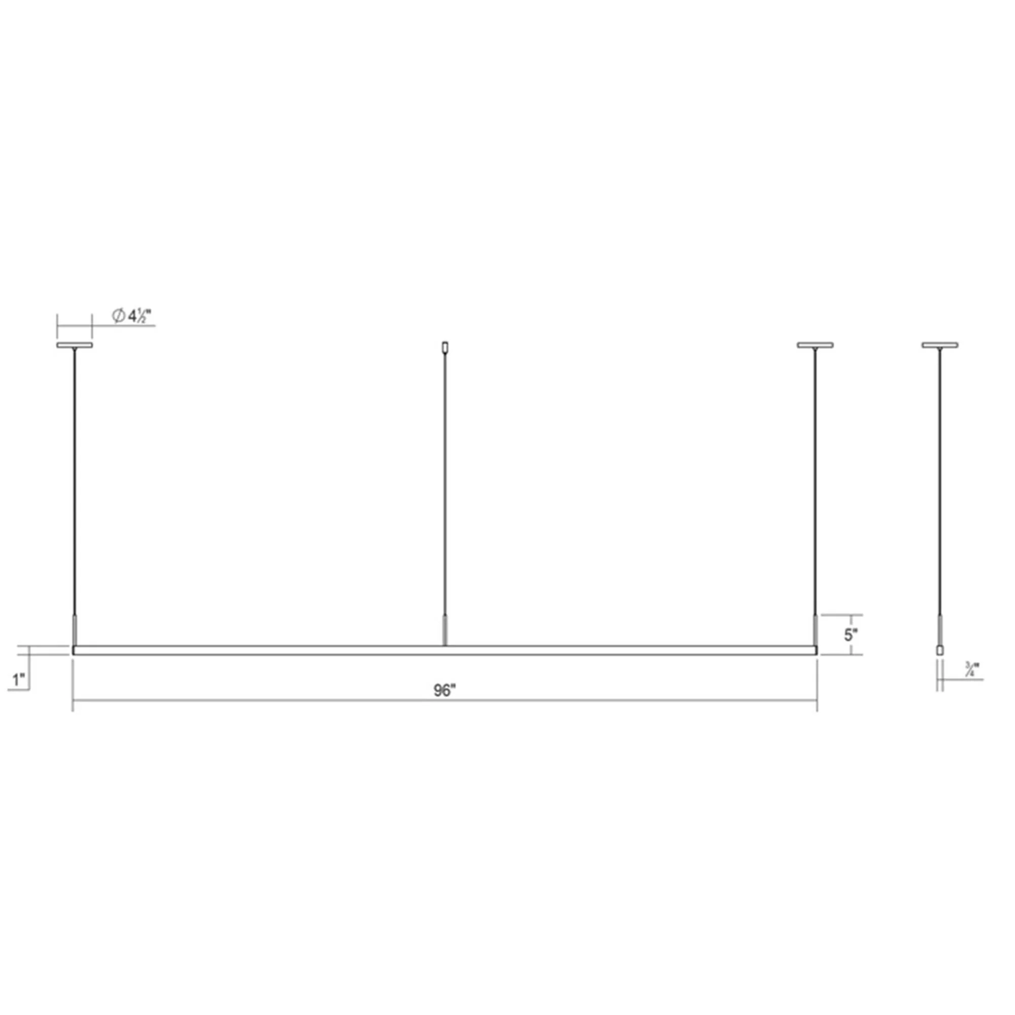 Sonneman Robert Sonneman Thin Line 96 Inch Led Large Pendant Cp368018 - Image 3