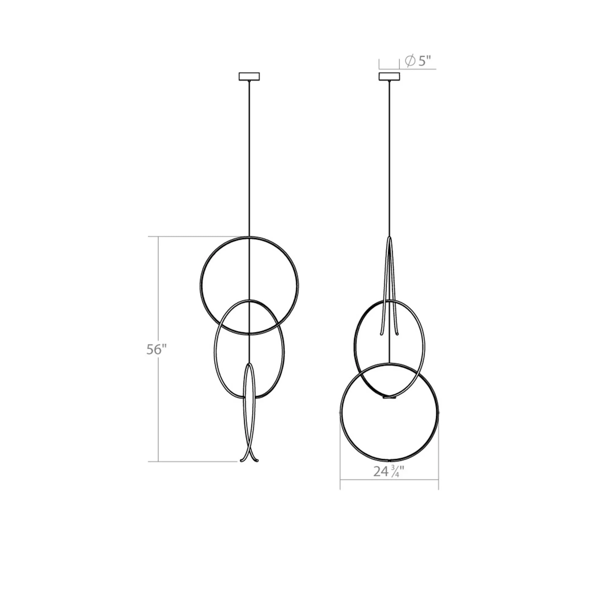 Sonneman Sonneman Torc 24 Inch Led Large Pendant Cp516238 - Image 2