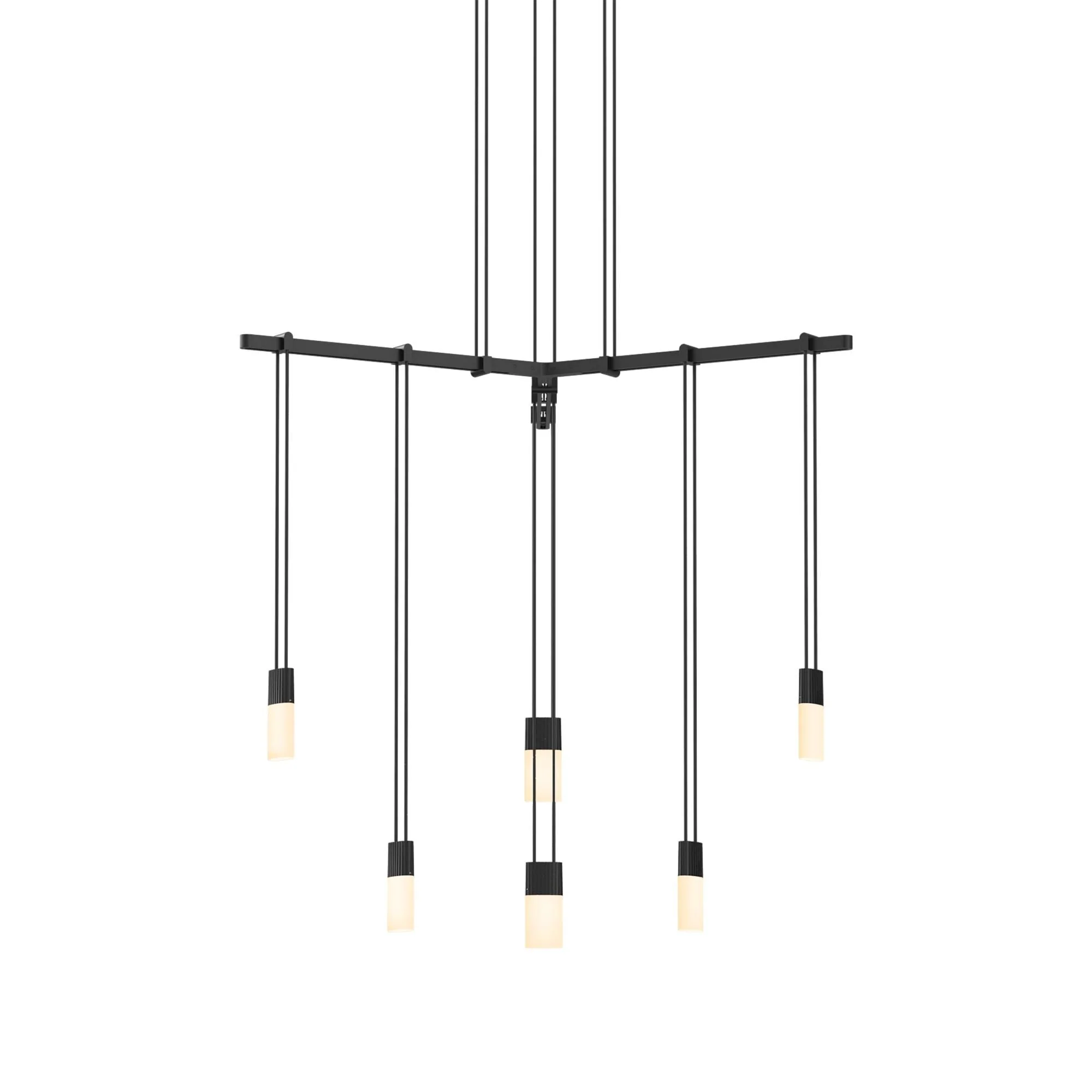 Sonneman Robert Sonneman Suspenders 24 Inch 6 Light Led Chandelier Cp441100 - Image 1
