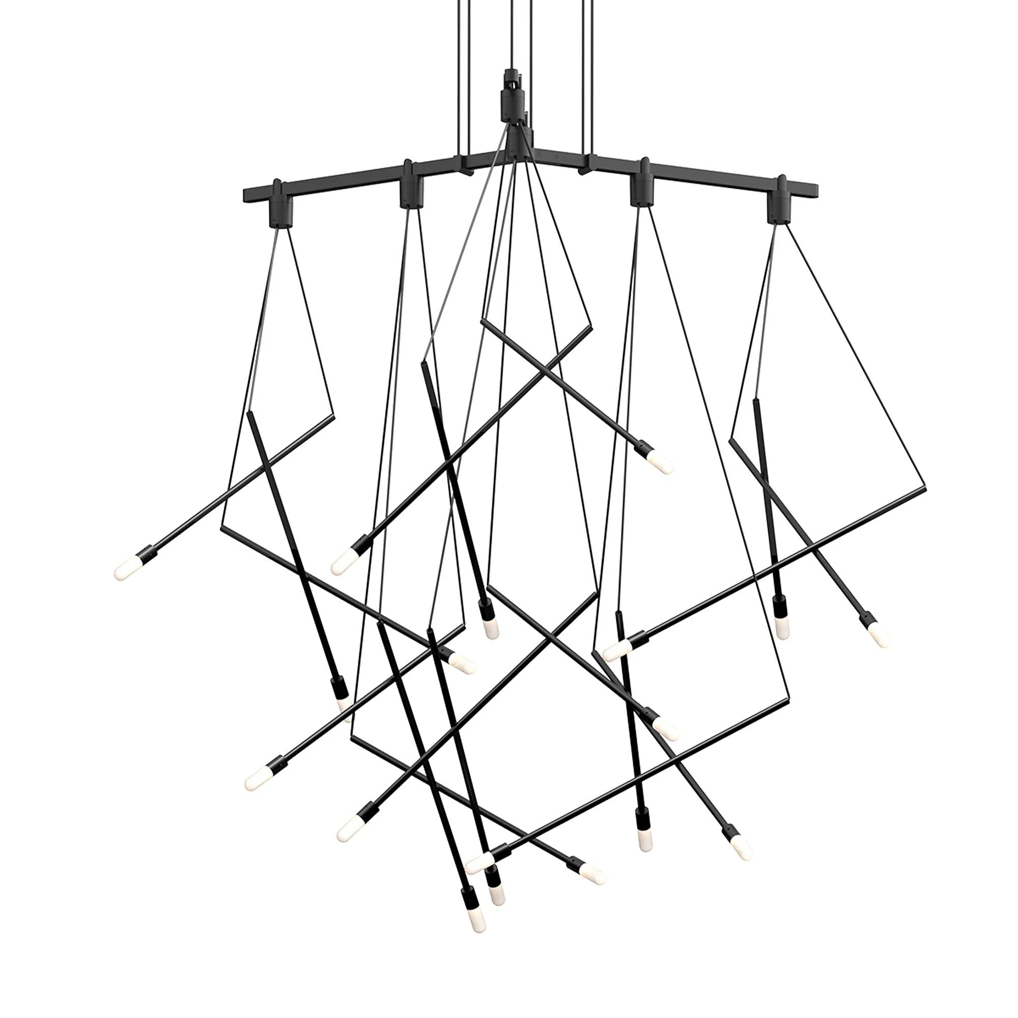 Sonneman Suspenders 6 Light Led Chandelier Cp769320 - Image 1