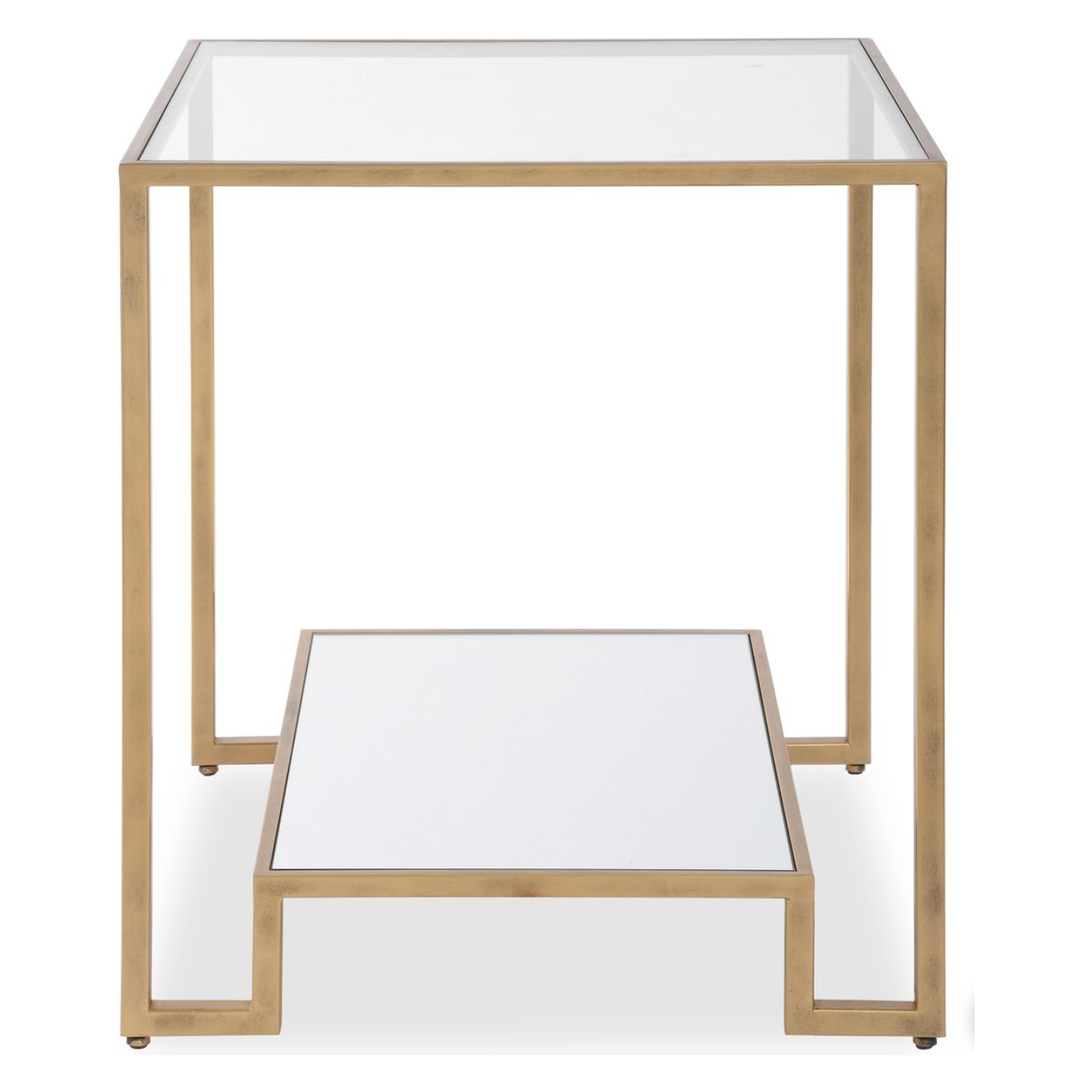 Casa Bella Living Iron Finished In Rich Antique Gold End Table - Image 3
