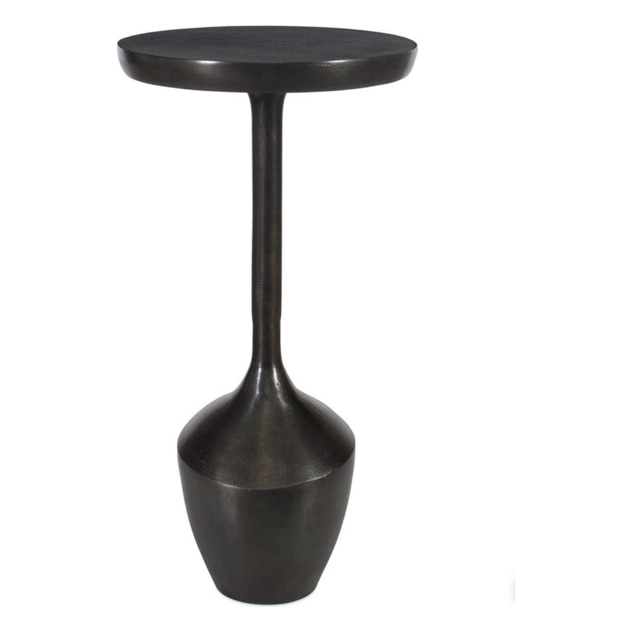 Casa Bella Living Rich Dark Brown Aluminum Accent Table - Image 2