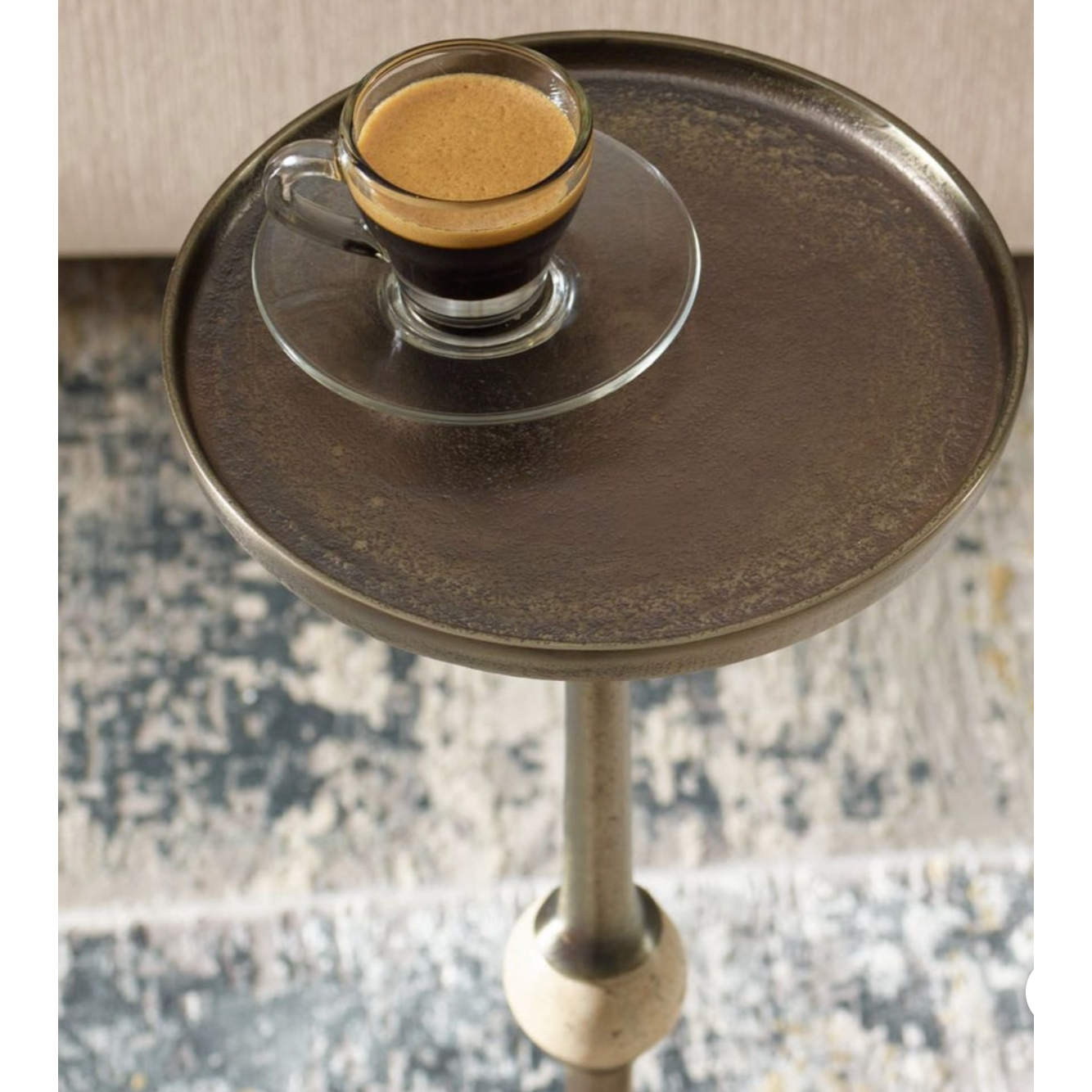 Casa Bella Living Rich Dark Bronze Iron Accent Table - Image 2