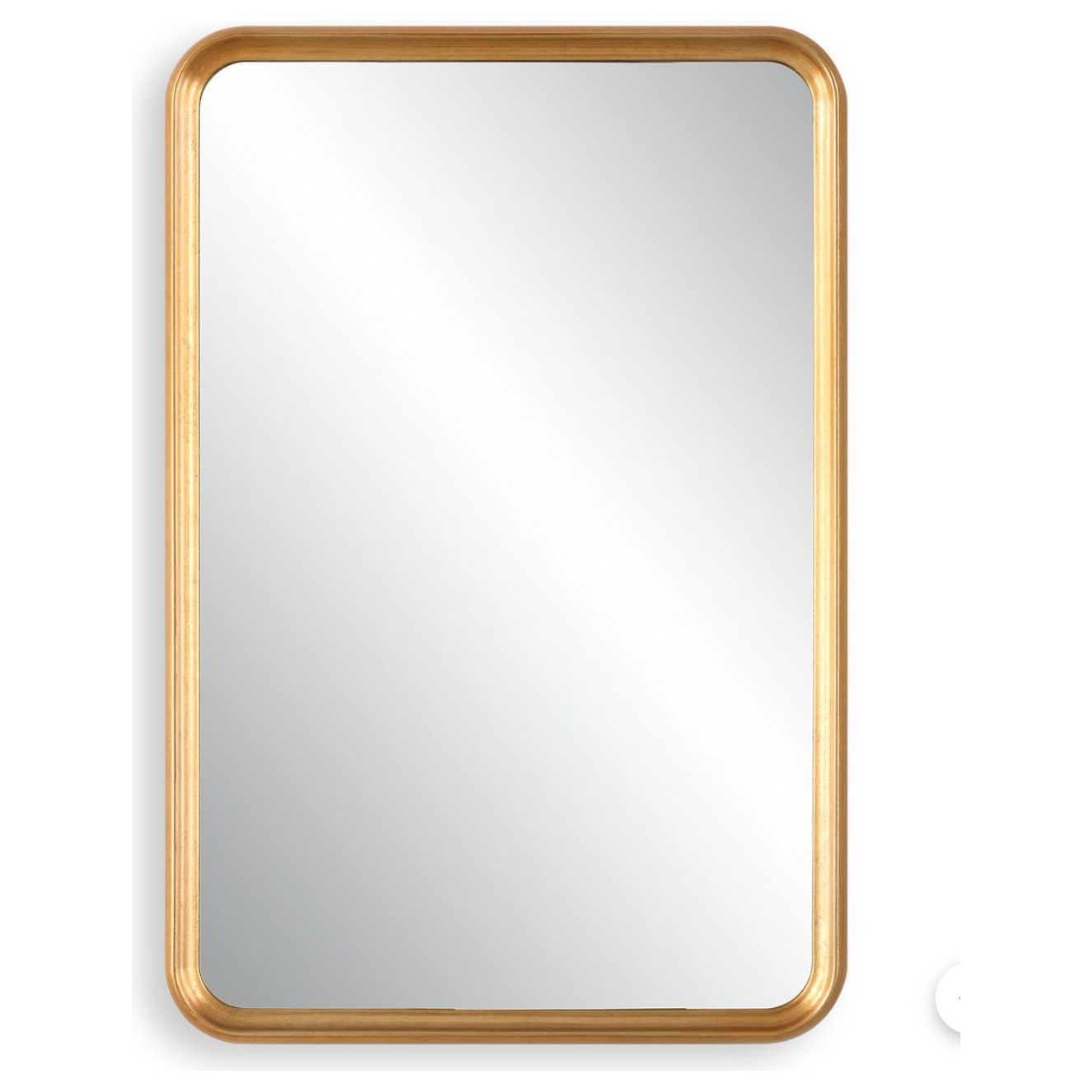 Casa Bella Living Champagne Gold Leaf Rectangular Mirror - Image 2