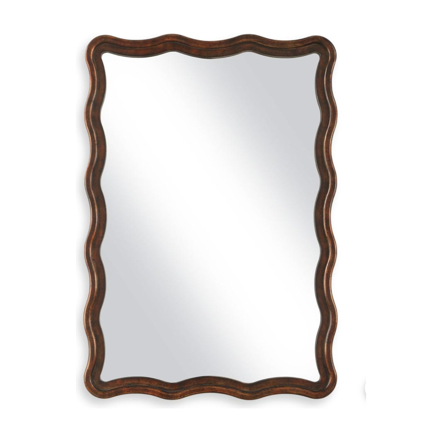 Casa Bella Living Antique Bronze Scalloped Edge Mirror - Image 2