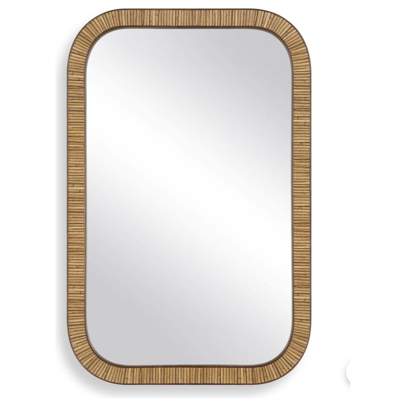 Casa Bella Living Woven Natural Rectangular Mirror - Image 2