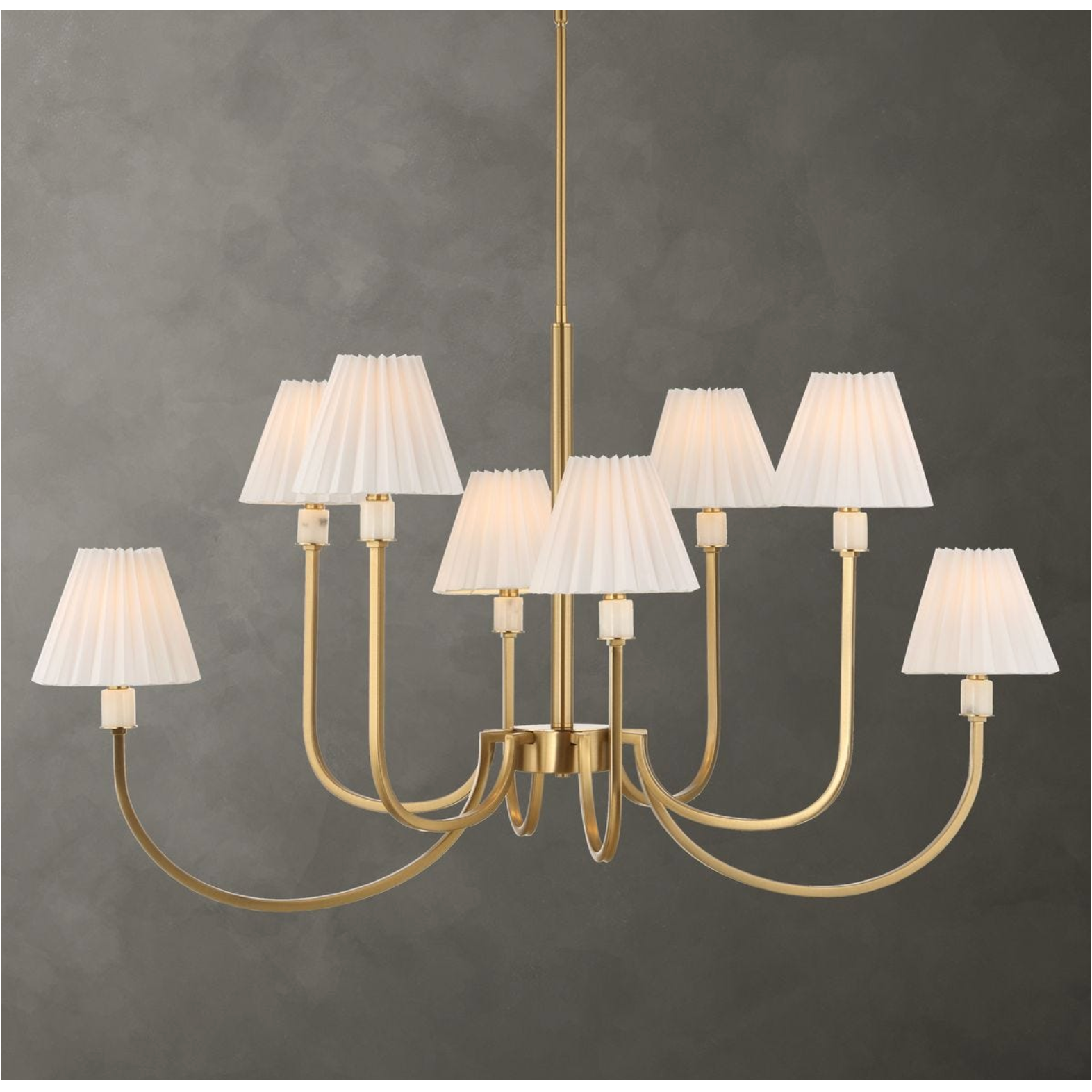 Uttermost Poppins Warm Brass Chandelier ~ 8 Lt