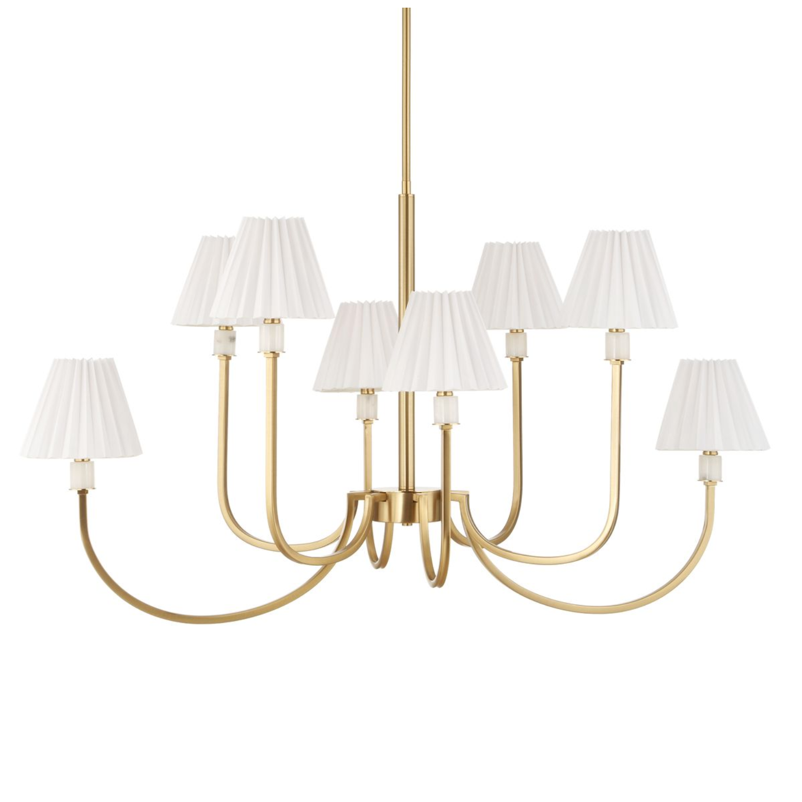 Uttermost Poppins Warm Brass Chandelier ~ 8 Lt - Image 3