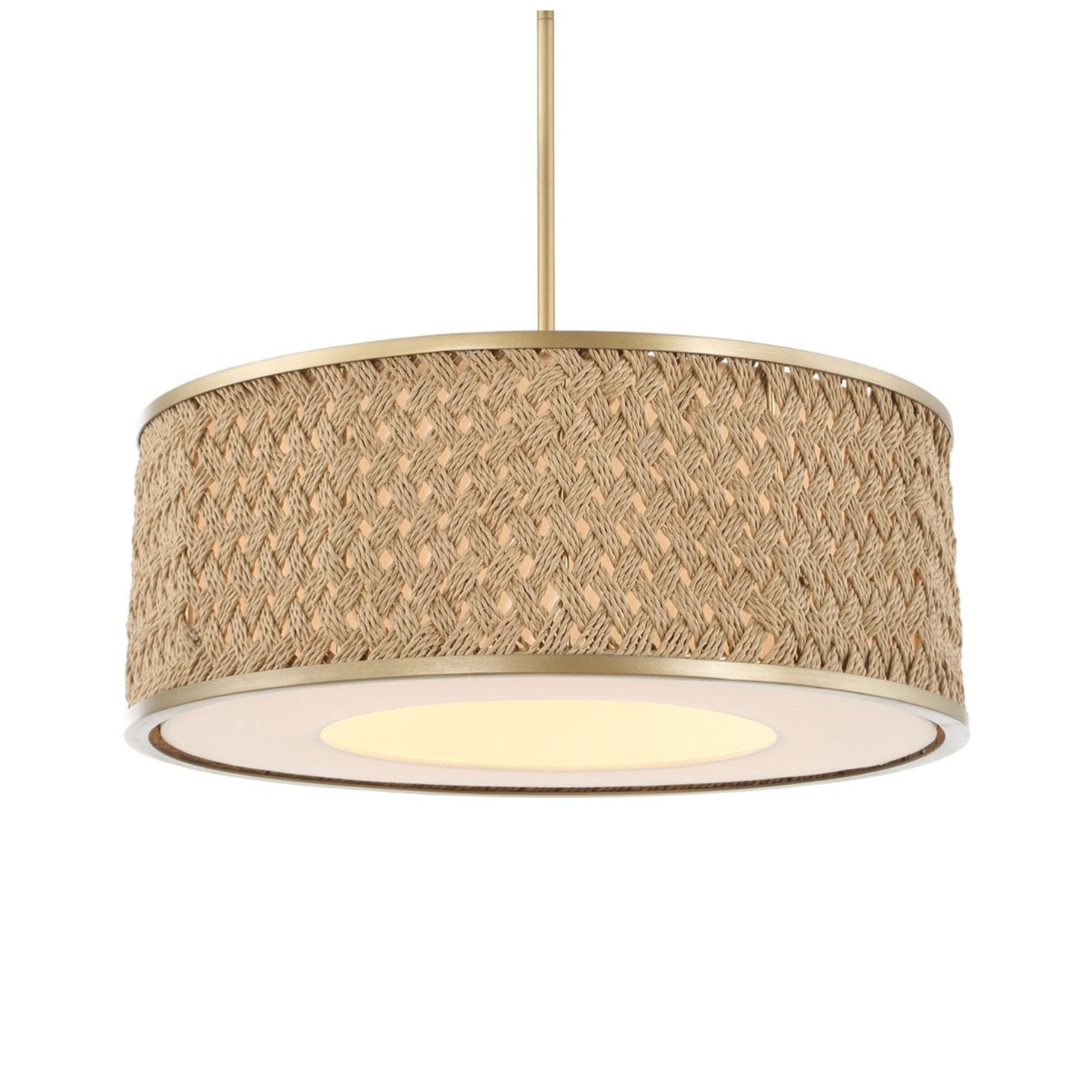 Uttermost Pinchot Natural Woven Rattan Pendant ~ 4 Lt - Image 2