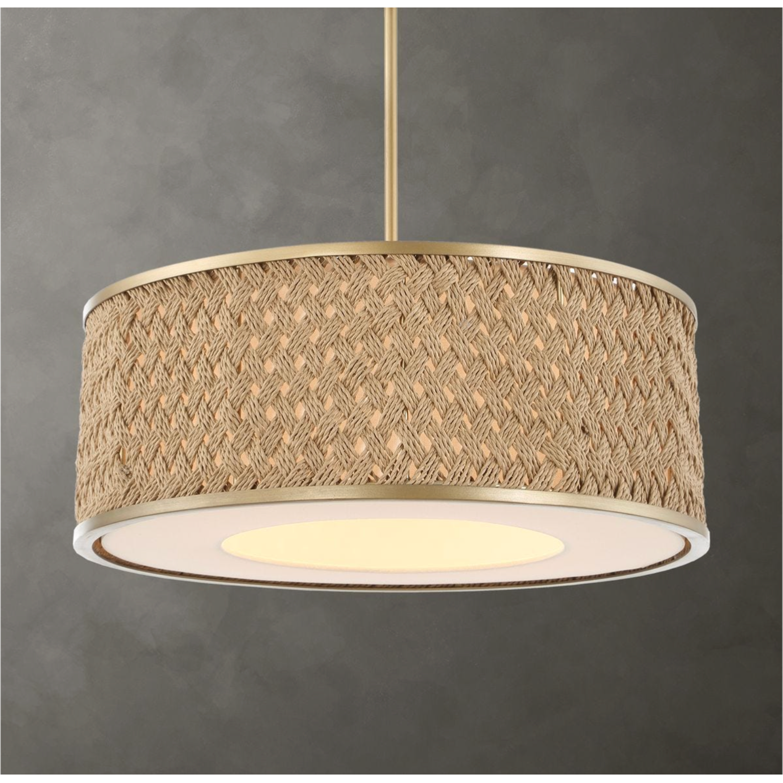 Uttermost Pinchot Natural Woven Rattan Pendant ~ 4 Lt