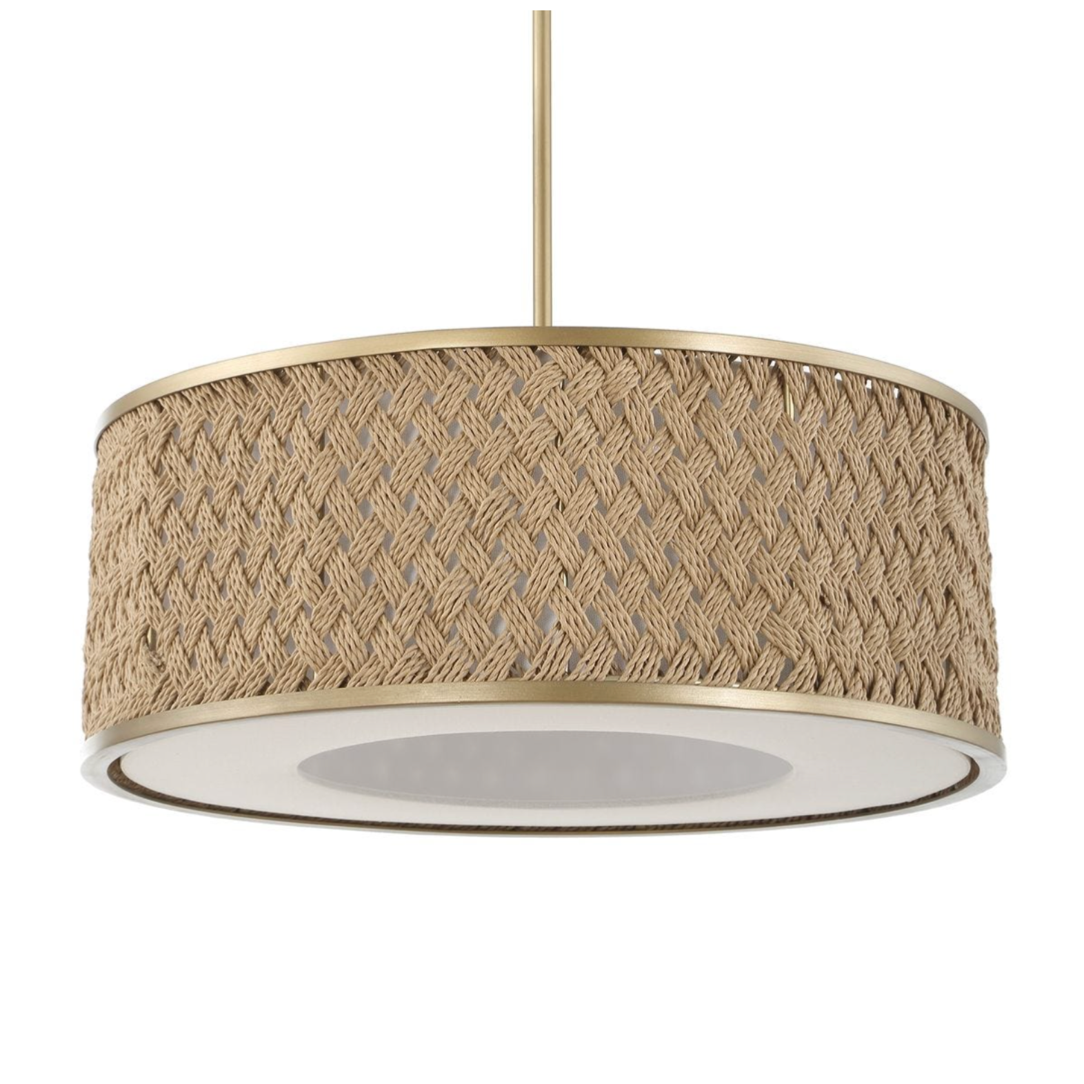 Uttermost Pinchot Natural Woven Rattan Pendant ~ 4 Lt - Image 3