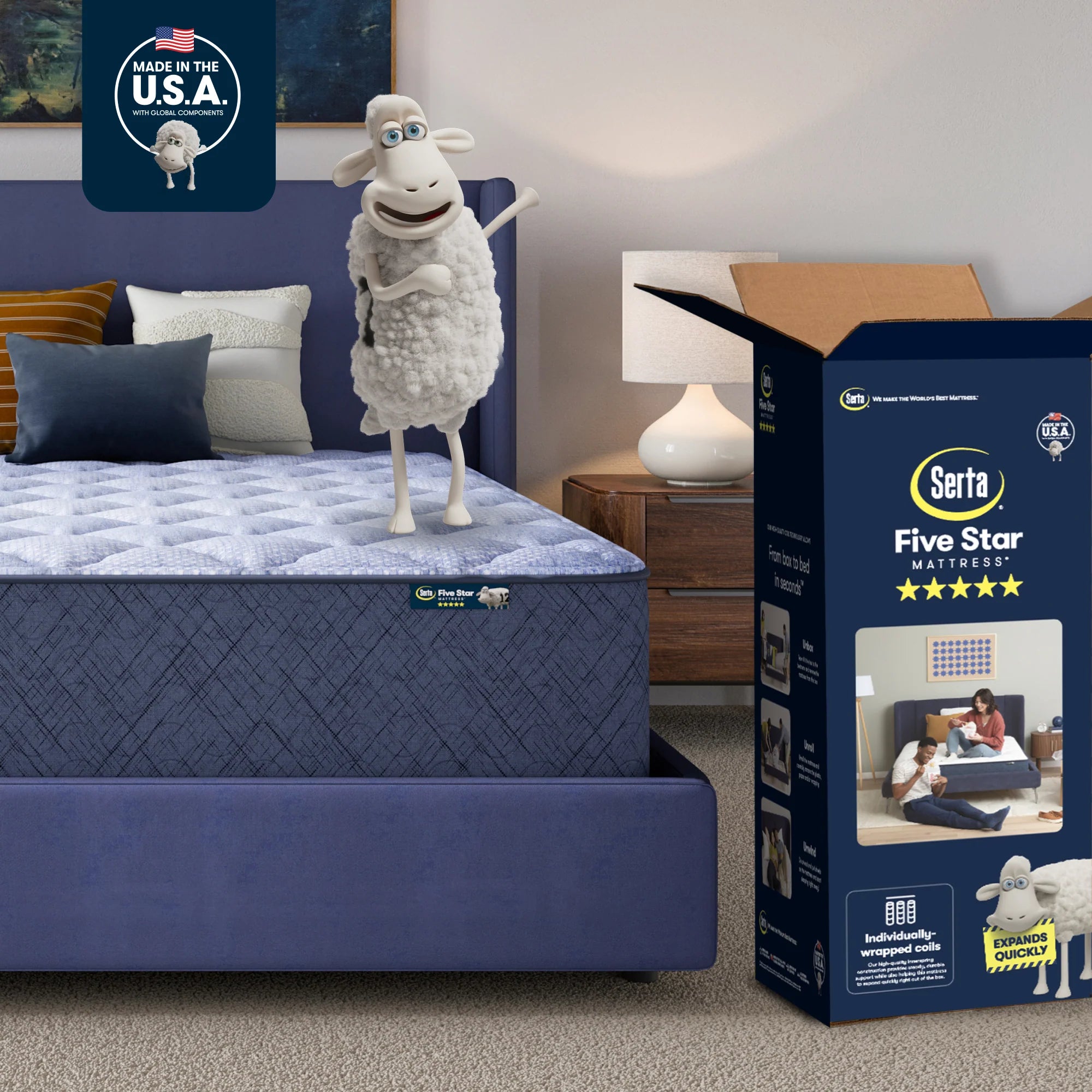Serta Five Star Mattress Bed in a Box 14” Plush Pillow Top - Image 1
