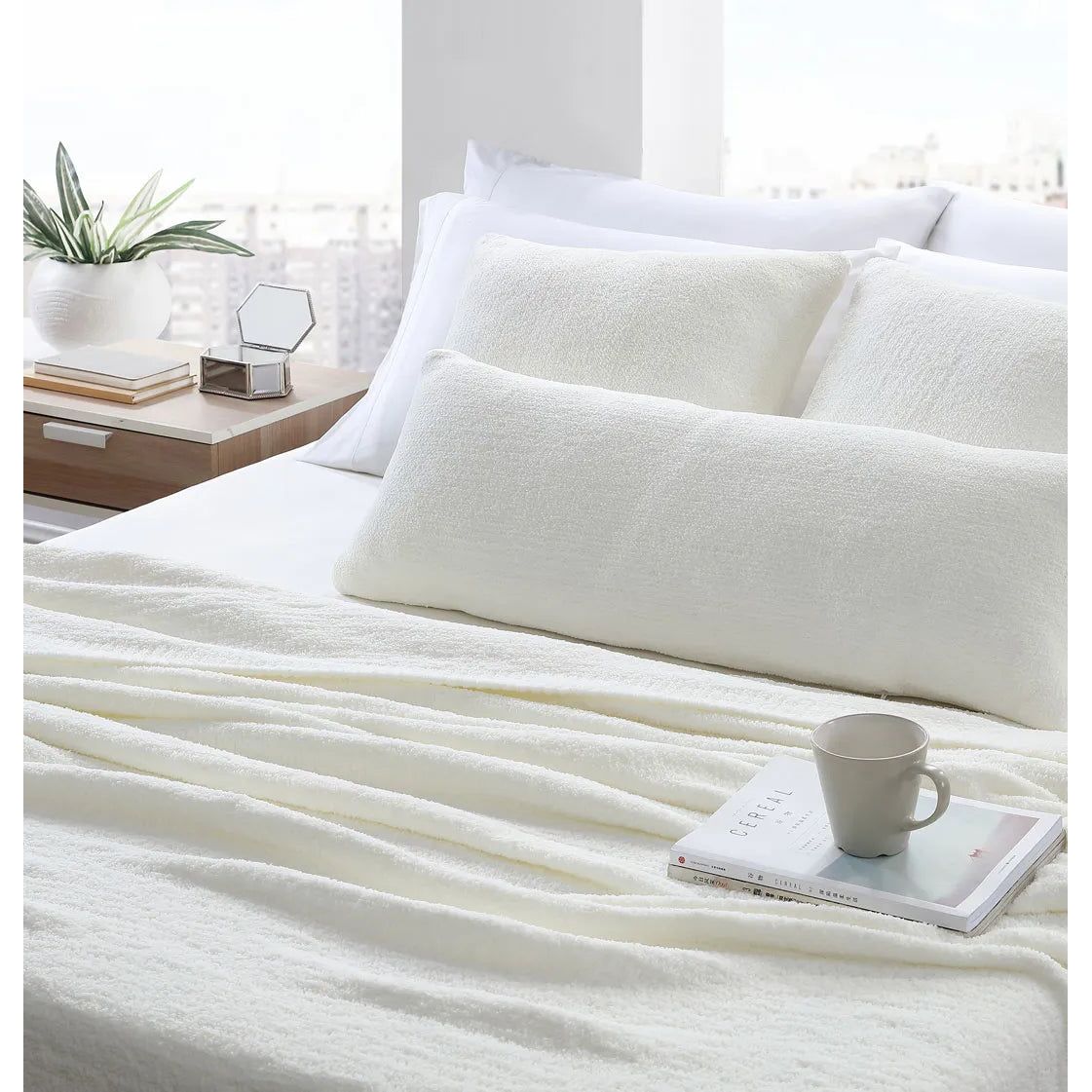 Sunday Citizen Snug Bed Blanket in Off White ~ Available in King/Cal King, Full/Queen, and Twin/Twin XL Sizes - Image 2