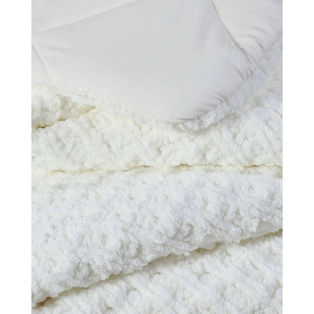 Sunday Citizen Waffle Comforter in Off White ~ Available in King/Cal King and Full/Queen Sizes - Image 3